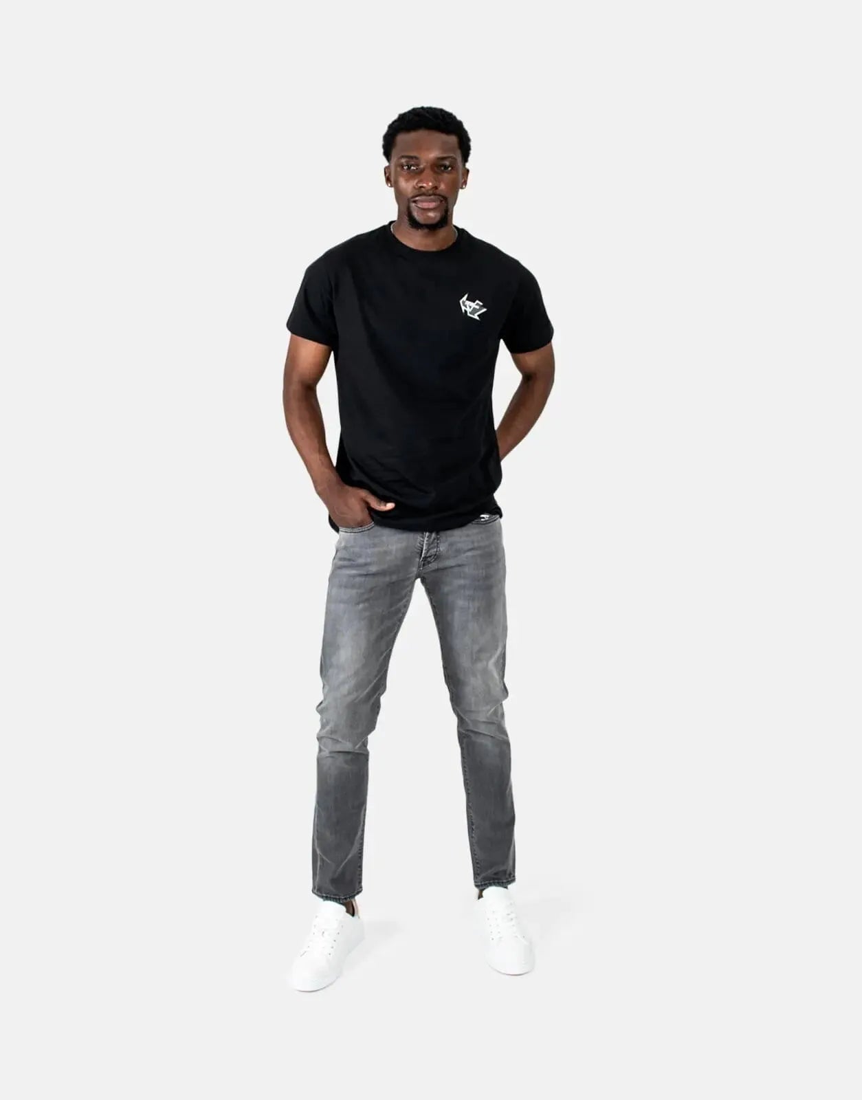 Les Hommes Arrow Back Print Black T-Shirt Les Hommes