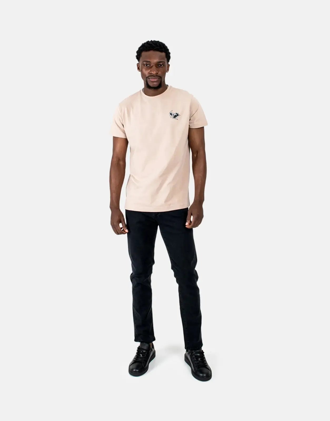 Les Hommes Arrow back Print Stone T-Shirt Les Hommes