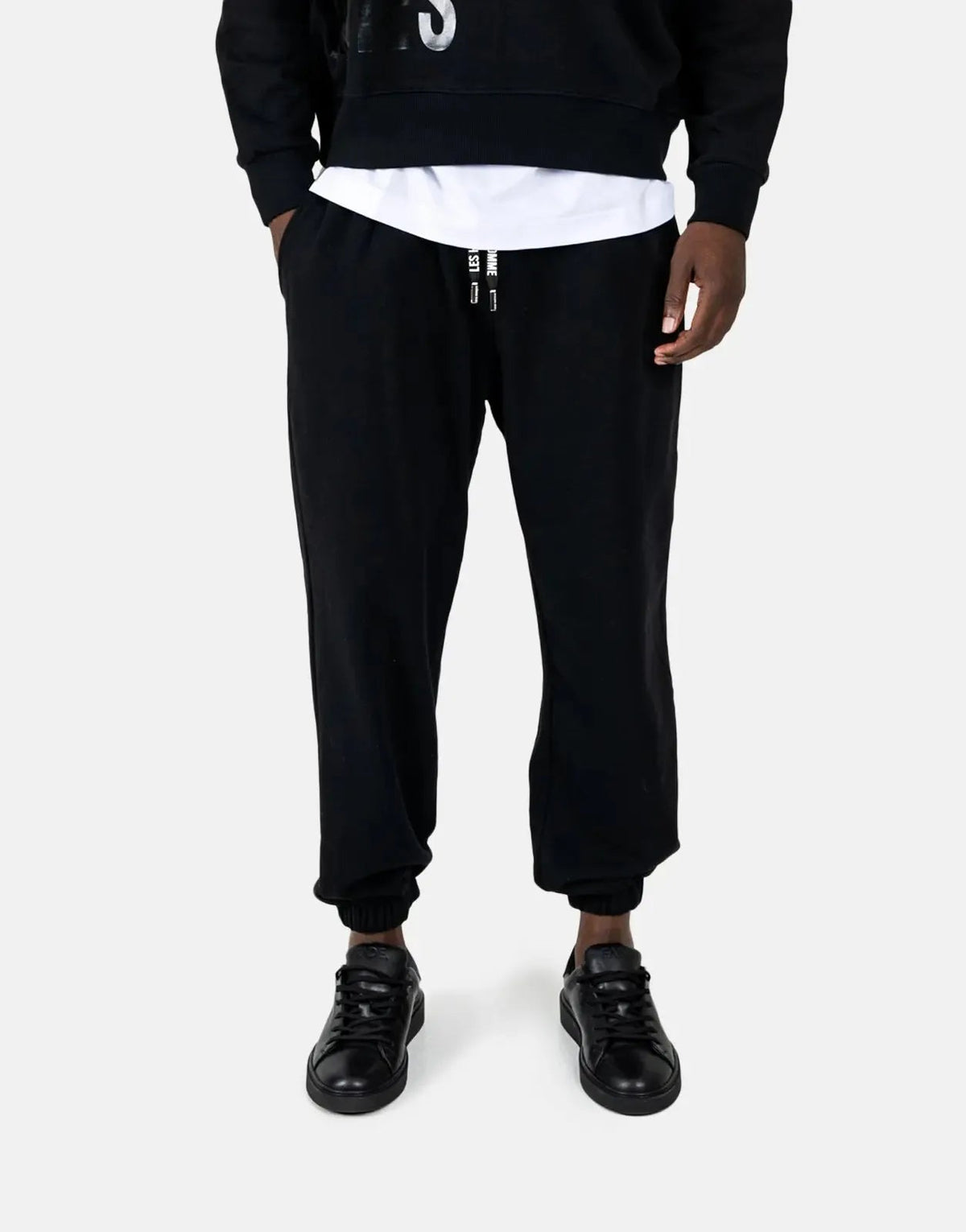 Les Hommes Black Sweatpants Les Hommes