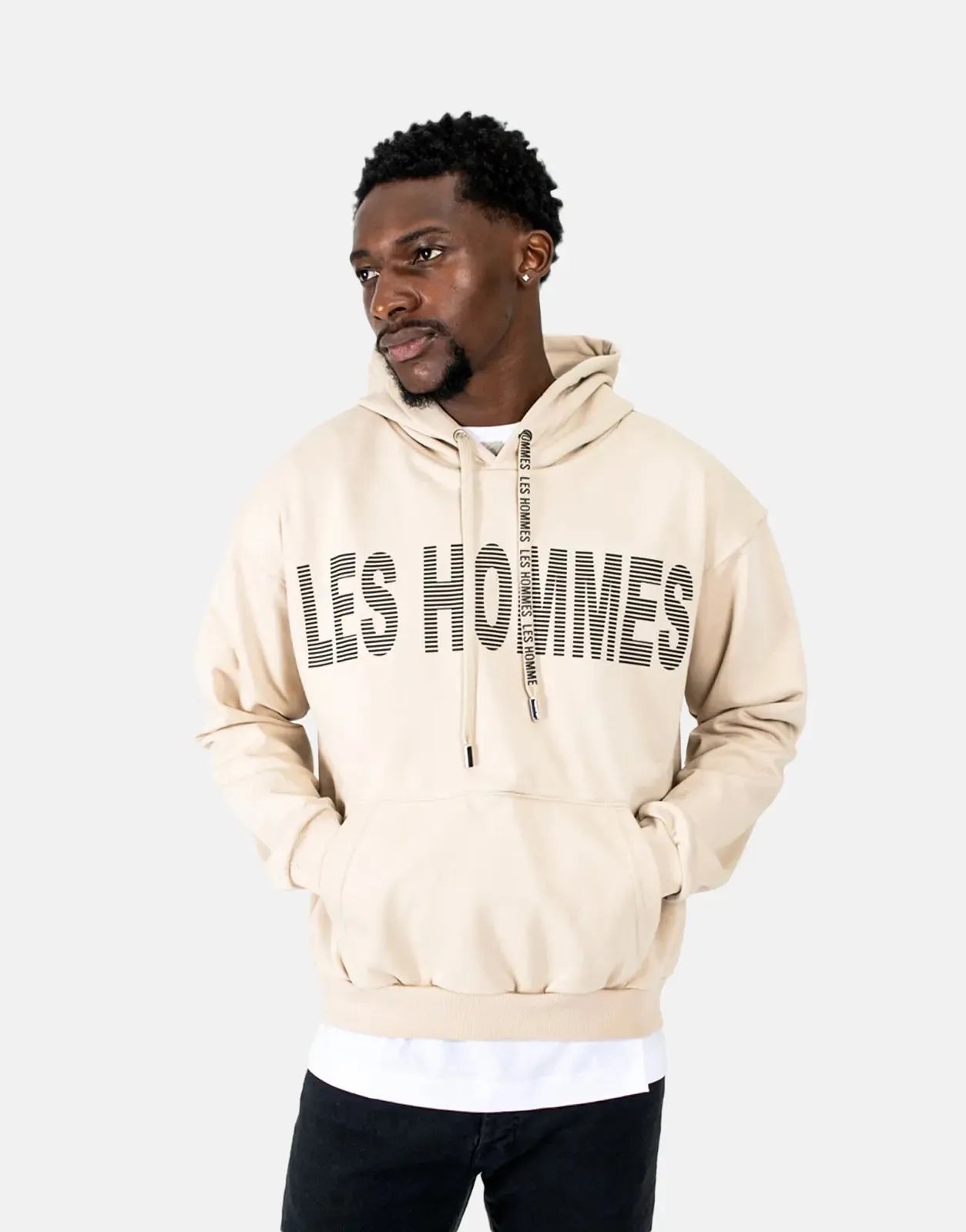Les Hommes Graphic Stone Hoodie Les Hommes