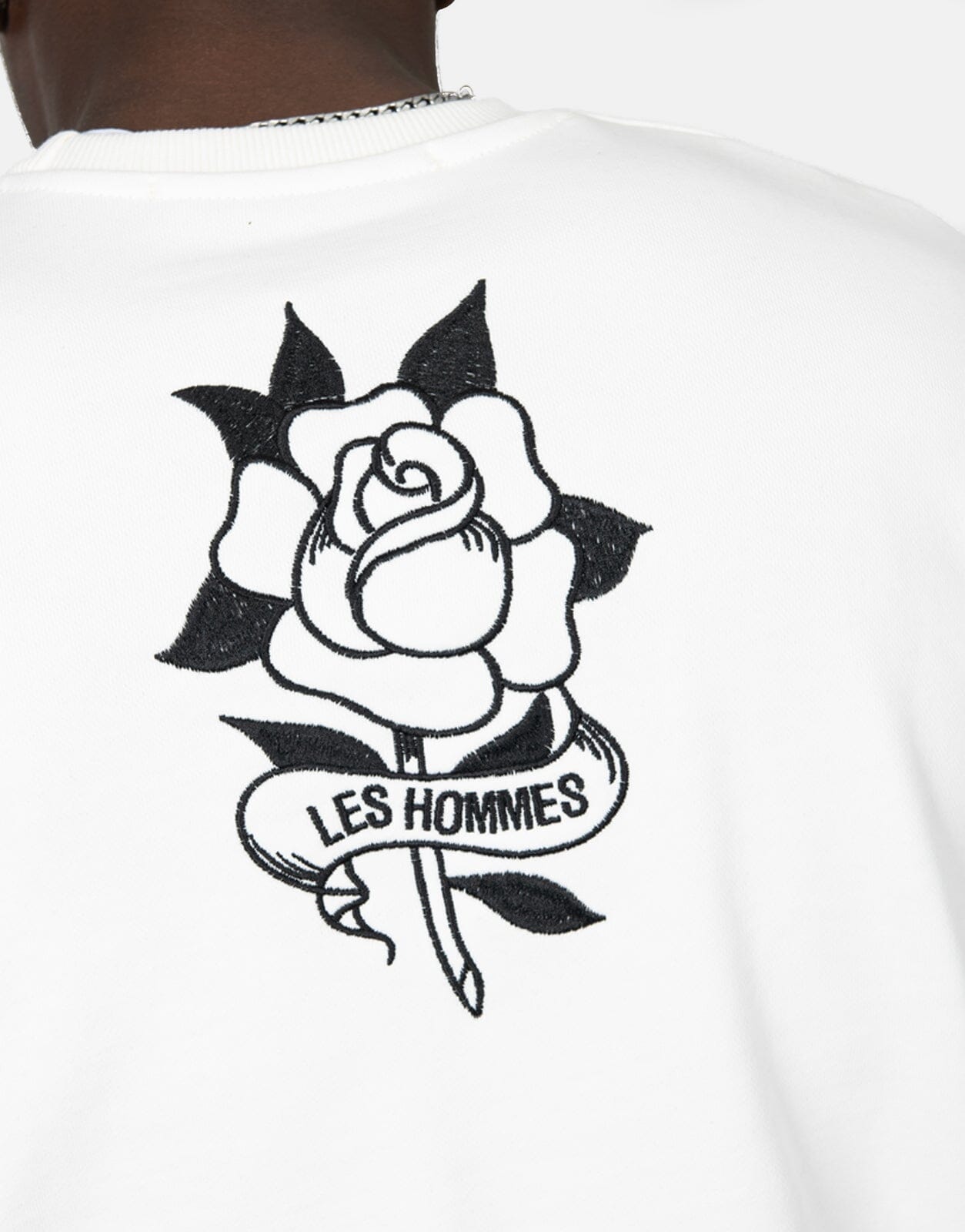 Les Hommes Flower White Sweatshirt - Les Hommes