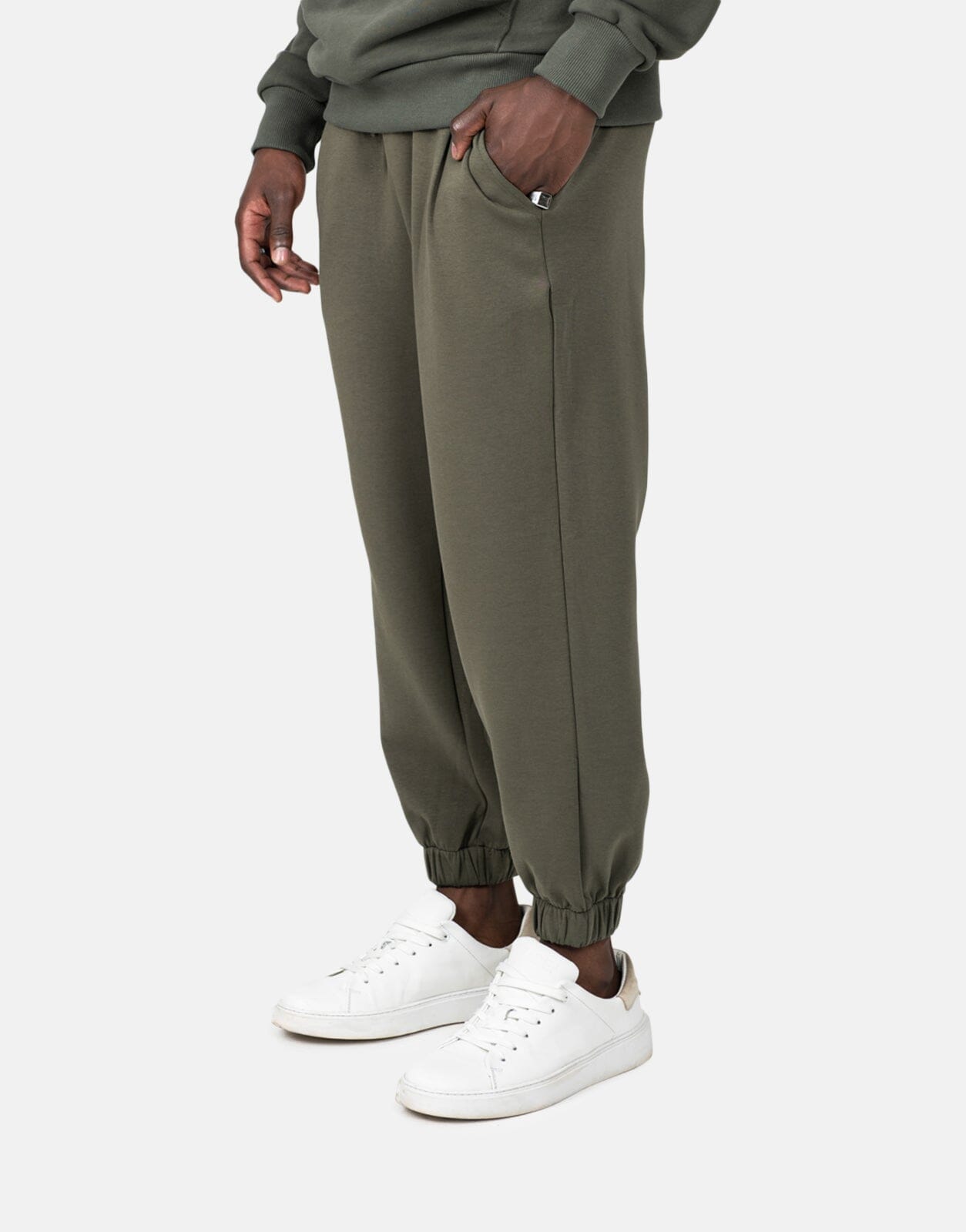 Les Hommes Heavy Military Green Sweatpants - Les Hommes