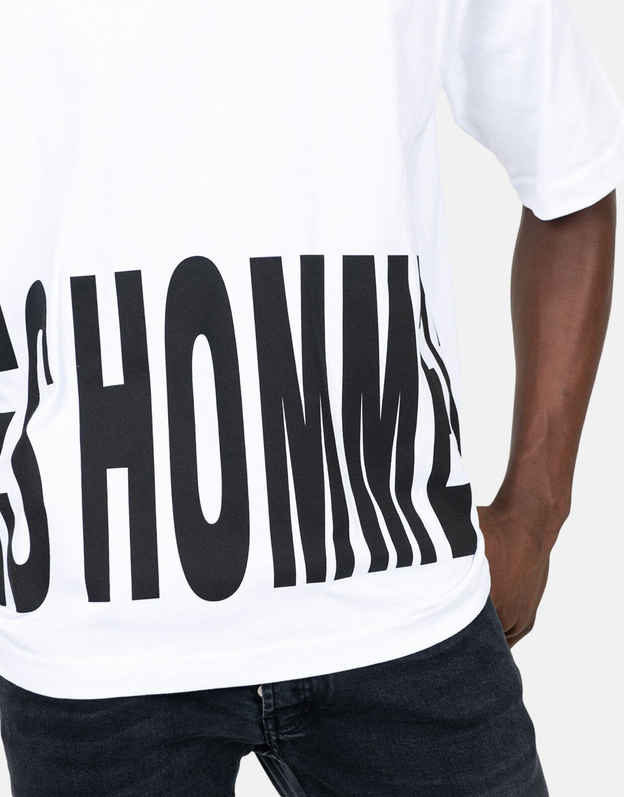 Les Hommes Marco Logo White T-Shirt - Les Hommes