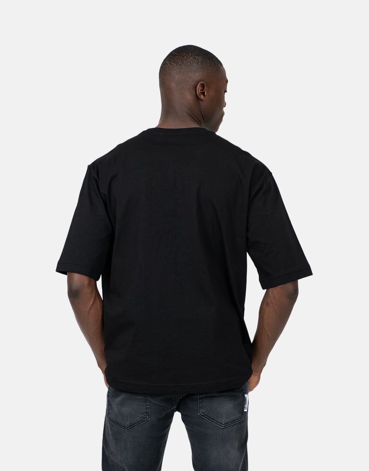 Les Hommes Marco Logo Black T-Shirt - Les Hommes