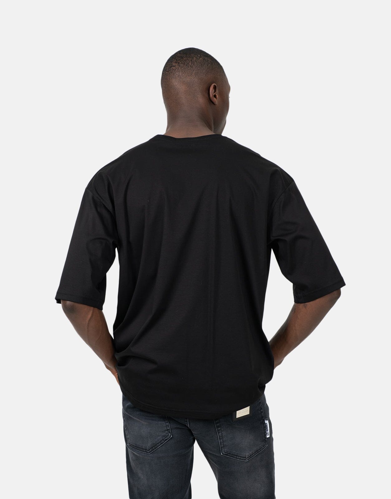 Les Hommes Overoutline Black T-Shirt - Les Hommes