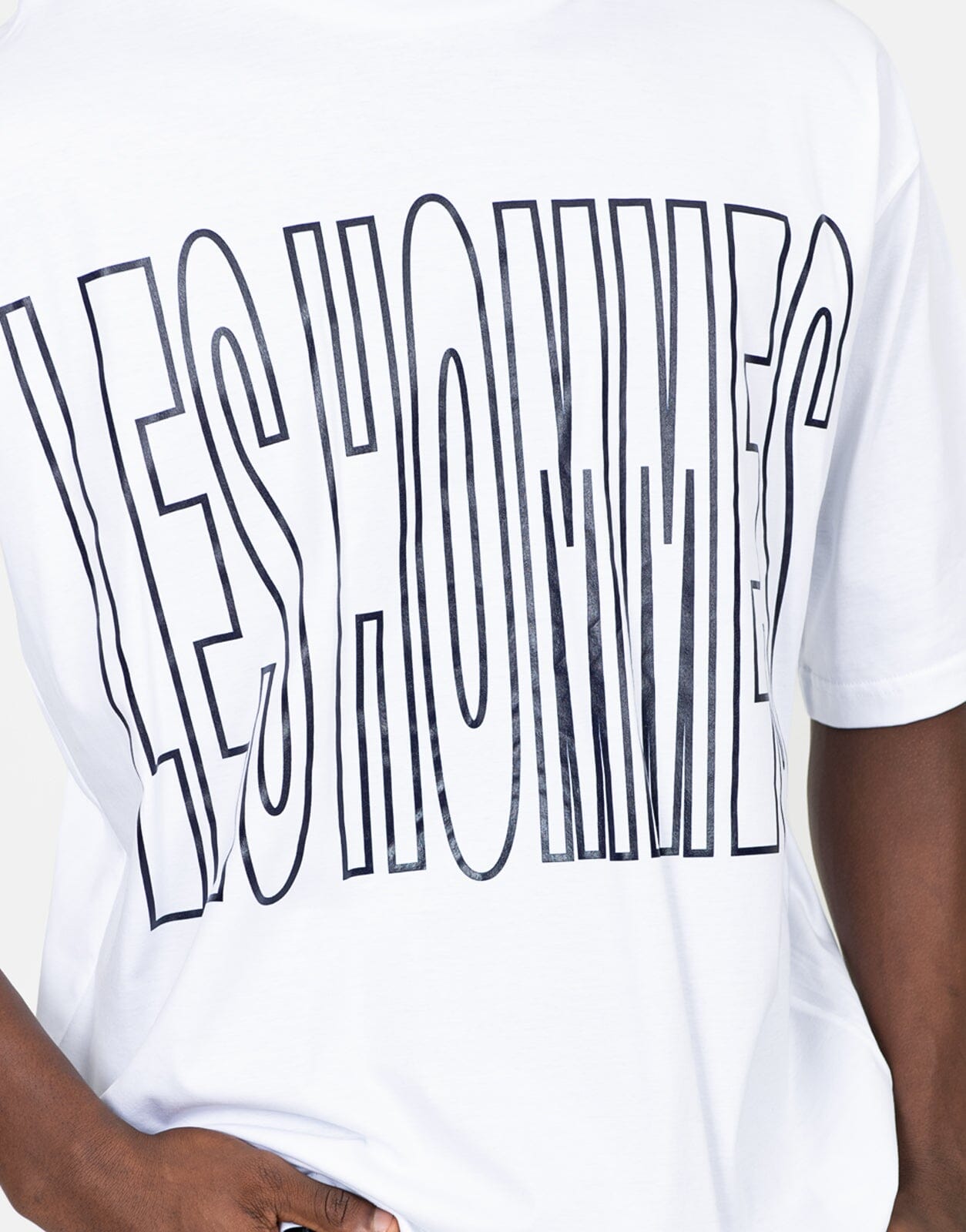 Les Hommes Overoutline White T-Shirt - Les Hommes