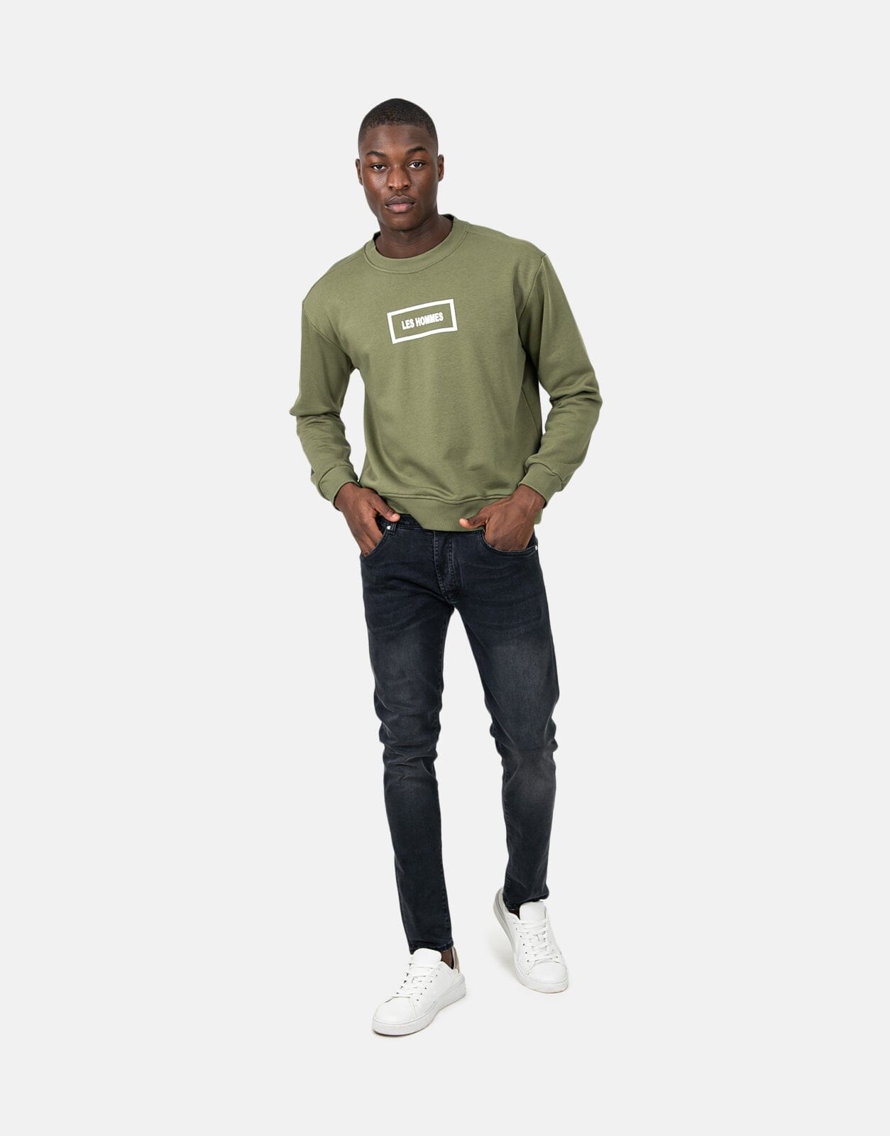 Les Hommes Logo Green Sweatshirt - Les Hommes