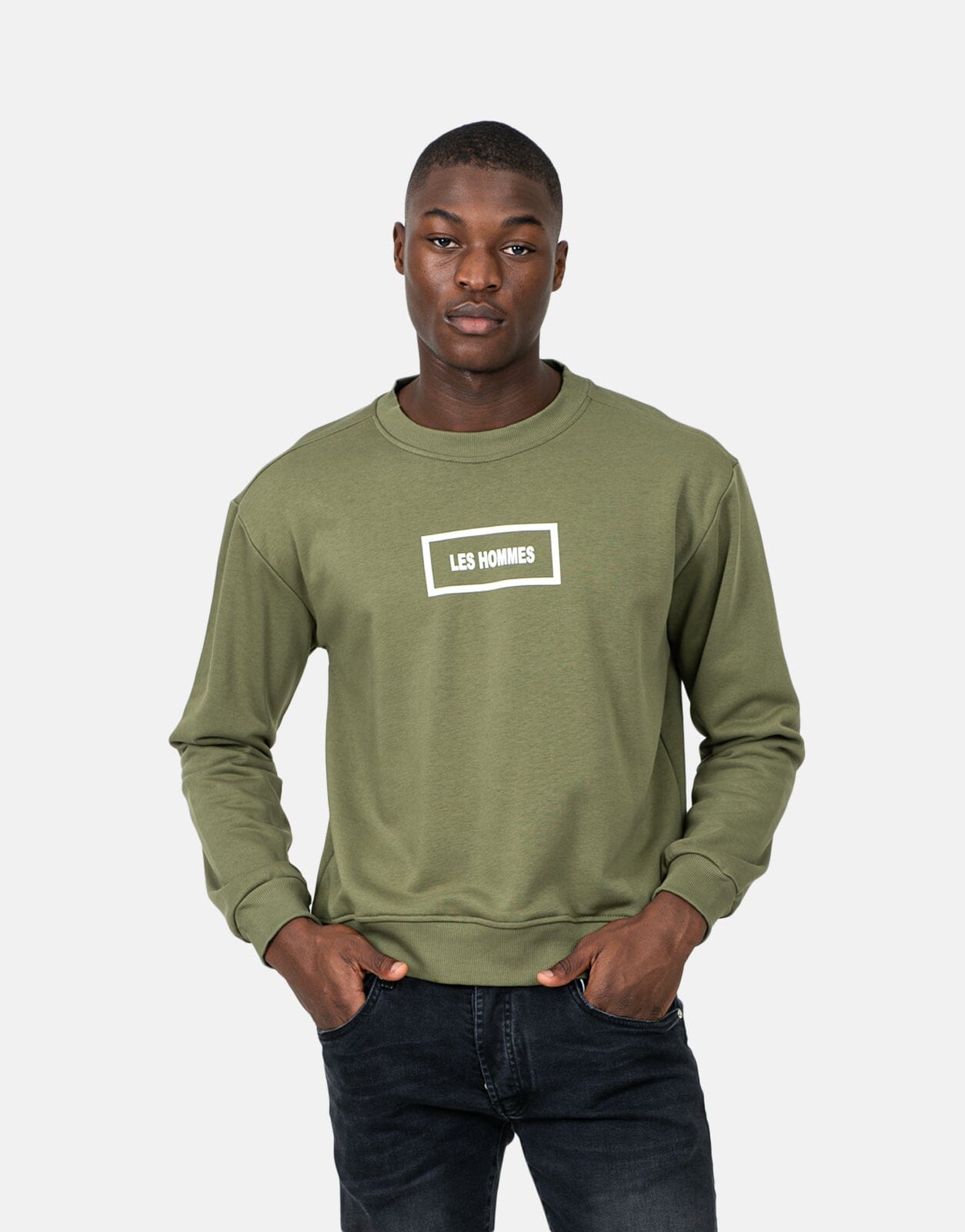 Les Hommes Logo Green Sweatshirt - Les Hommes