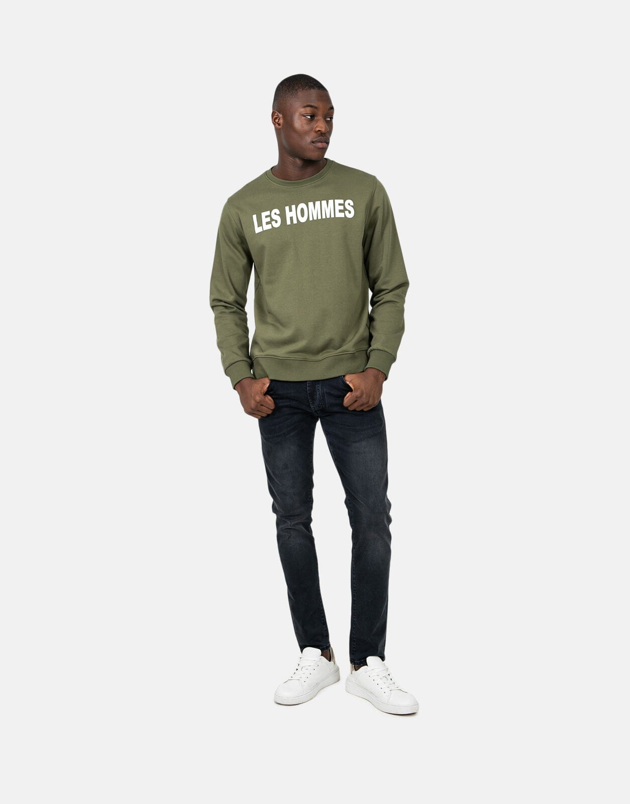 Les Hommes Font Green Sweatshirt - Les Hommes