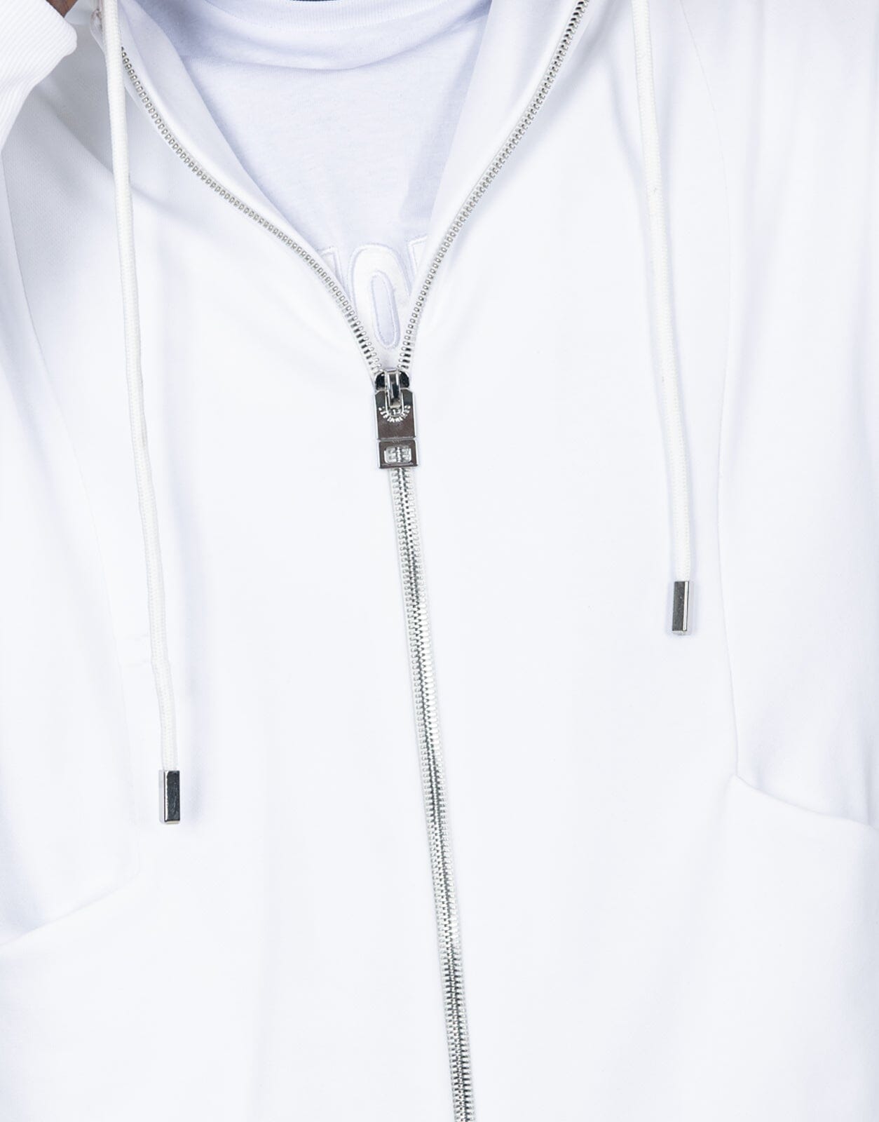 Les Hommes Zip White Sweatshirt - Les Hommes