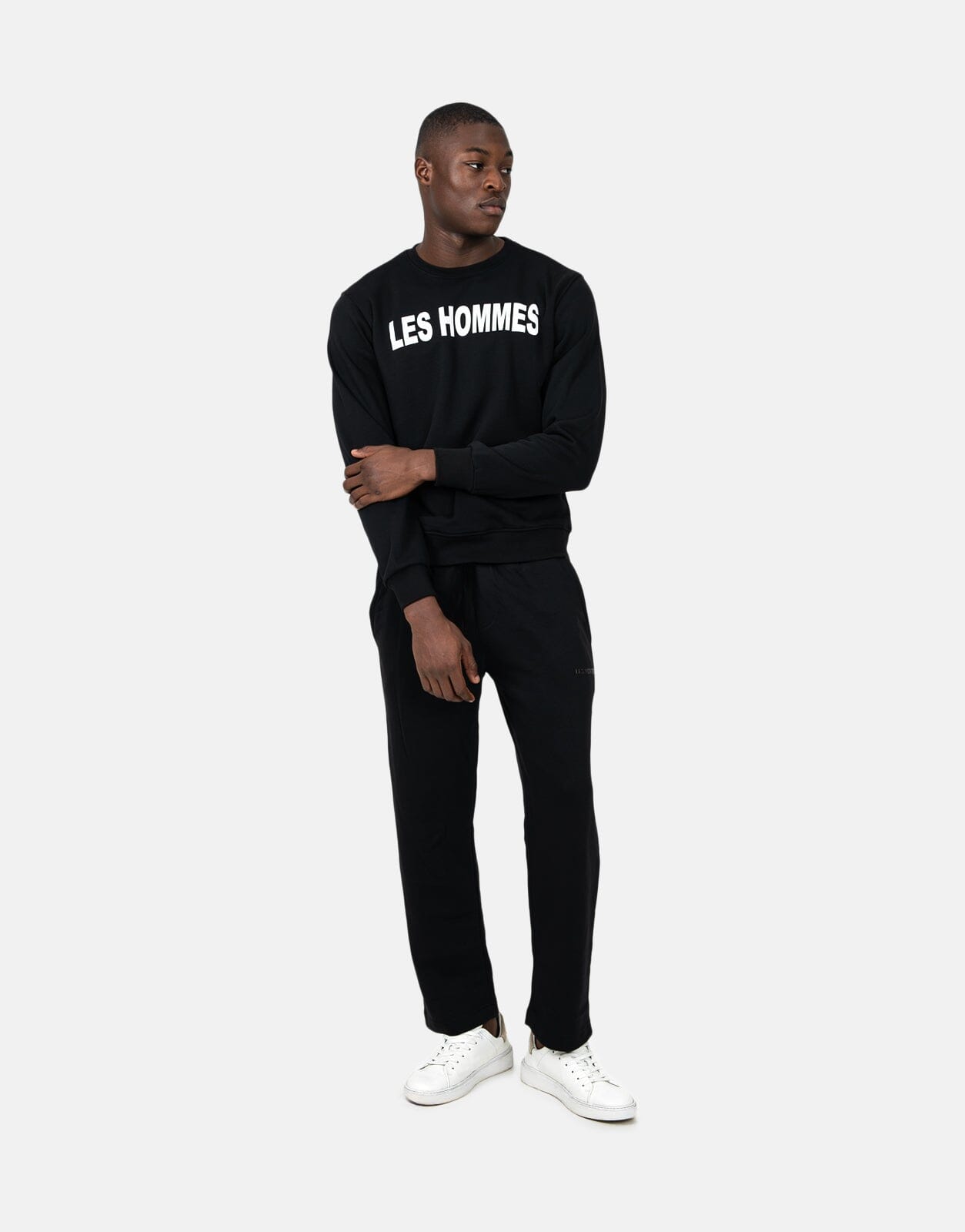 Les Hommes Font Black Sweatshirt - Les Hommes