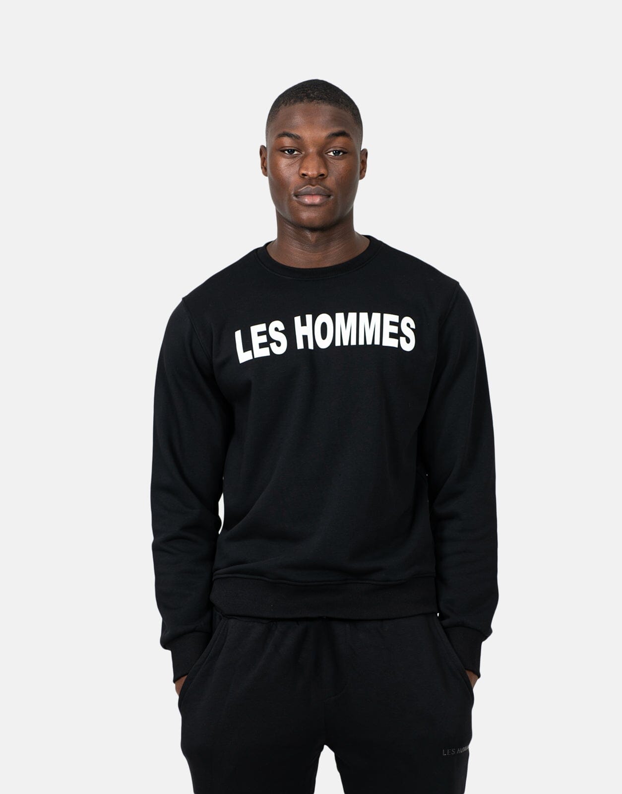 Les Hommes Font Black Sweatshirt - Les Hommes