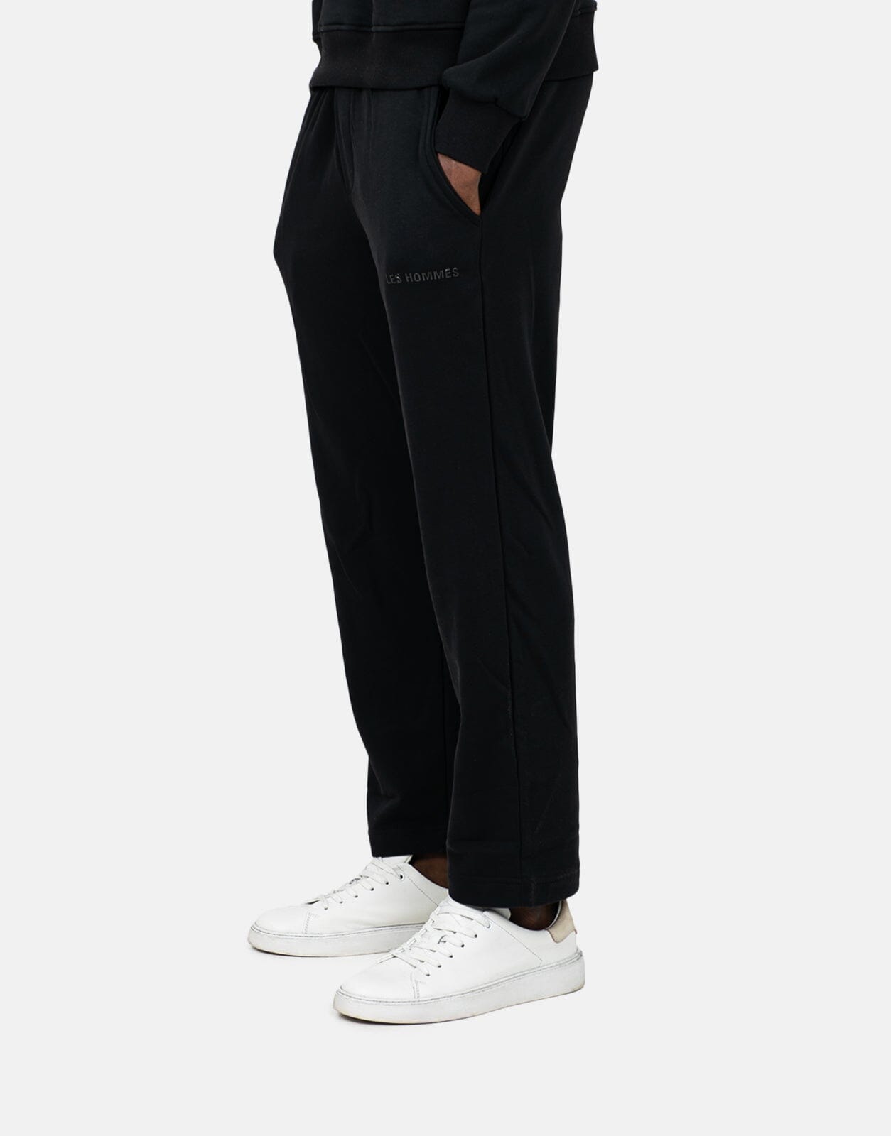 Les Hommes Logo Jogger Black Sweatpants - Les Hommes