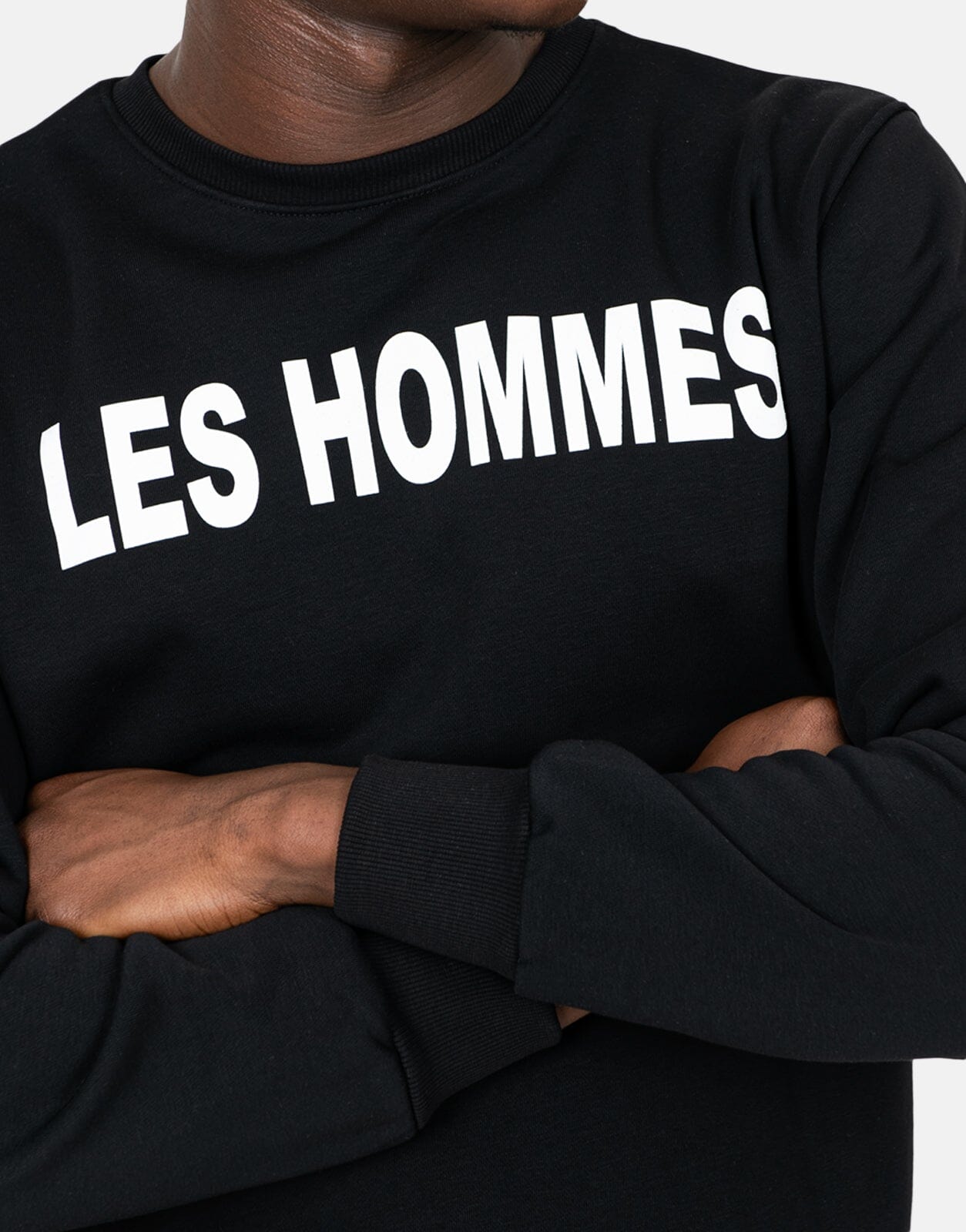 Les Hommes Font Black Sweatshirt - Les Hommes