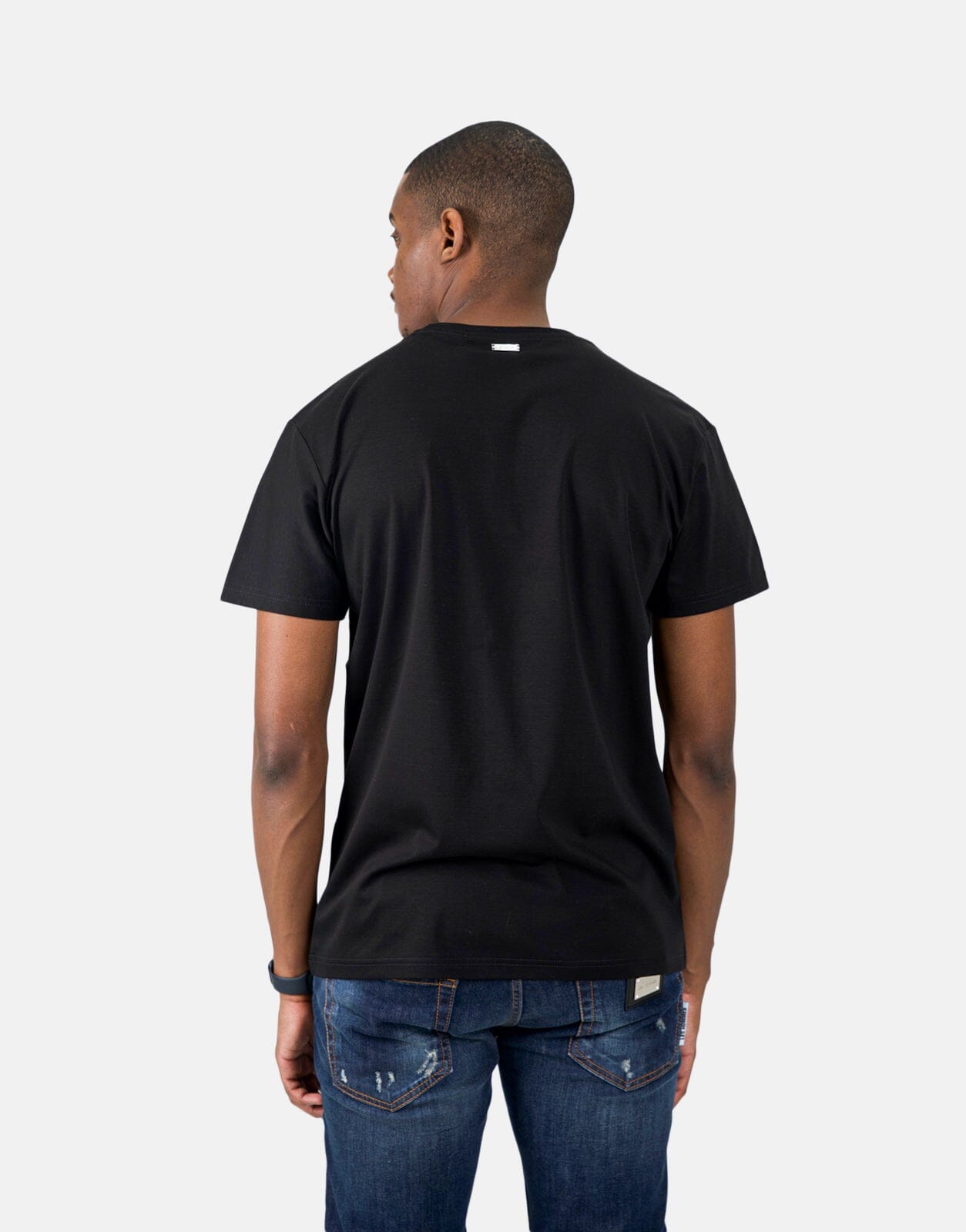 Les Hommes Digital Print Black T-Shirt - Les Hommes