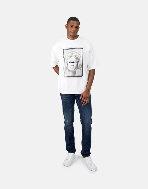 Les Homme Headphones Oversized White T-Shirt - Les Hommes