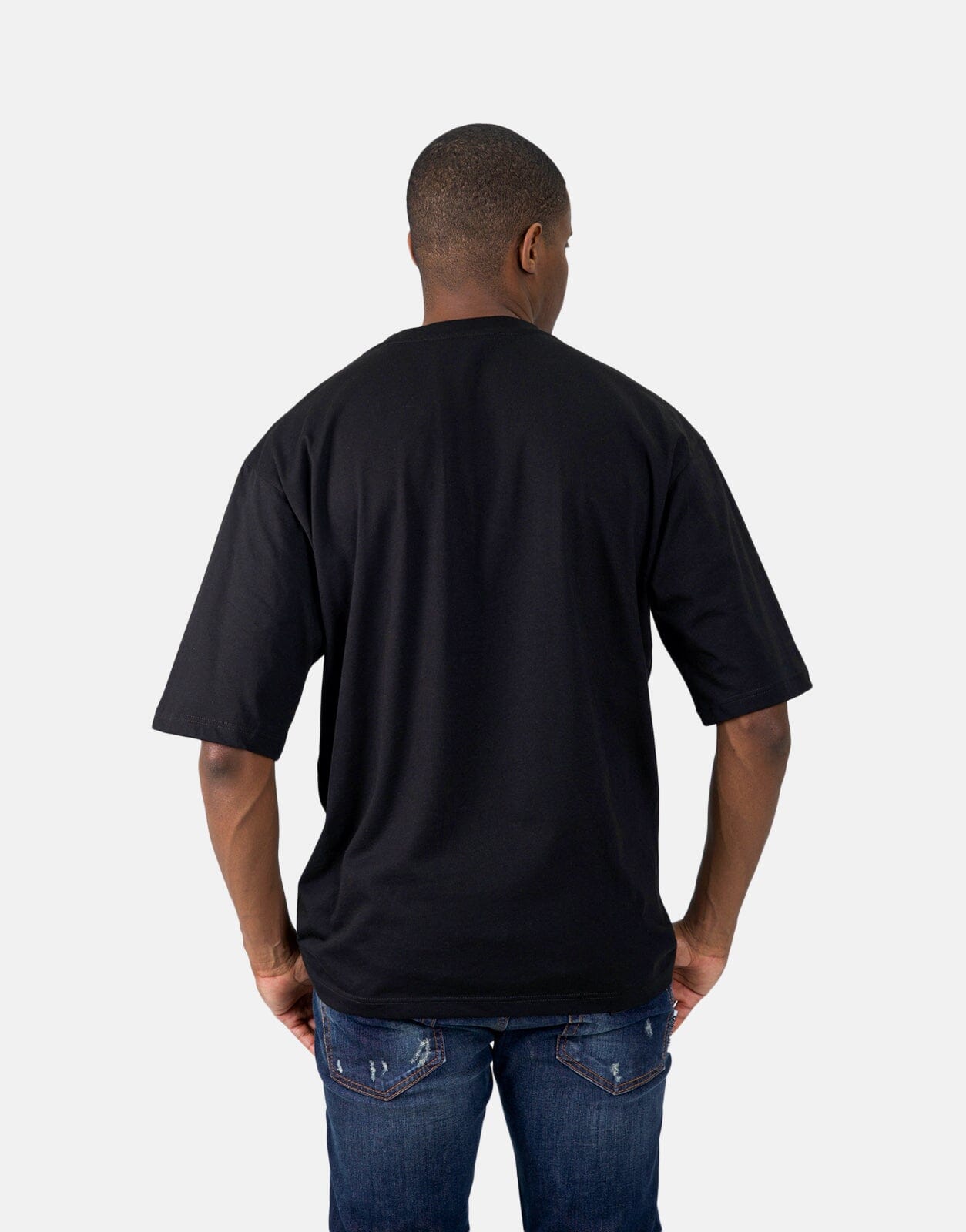Les Hommes Green Square Black T-Shirt - Les Hommes