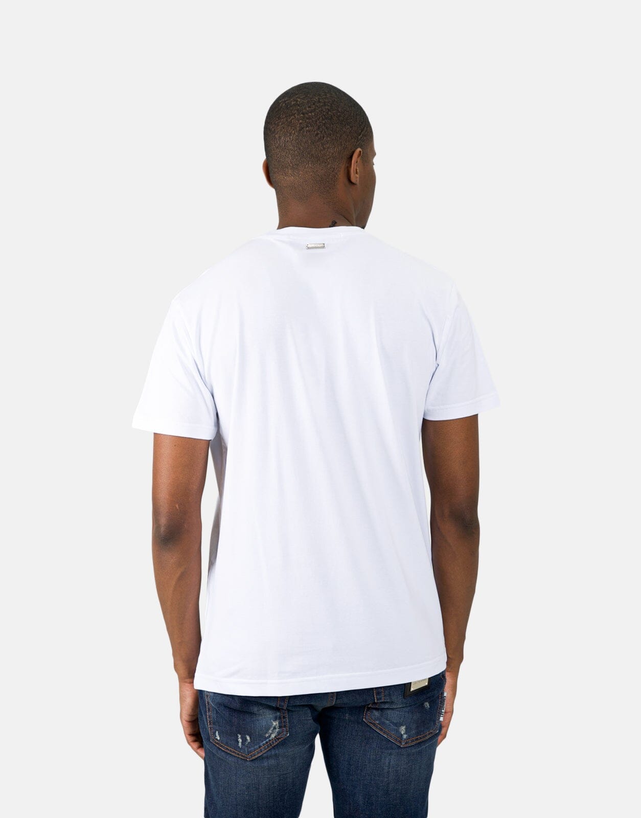 Les Hommes Box Print White T-Shirt - Les Hommes