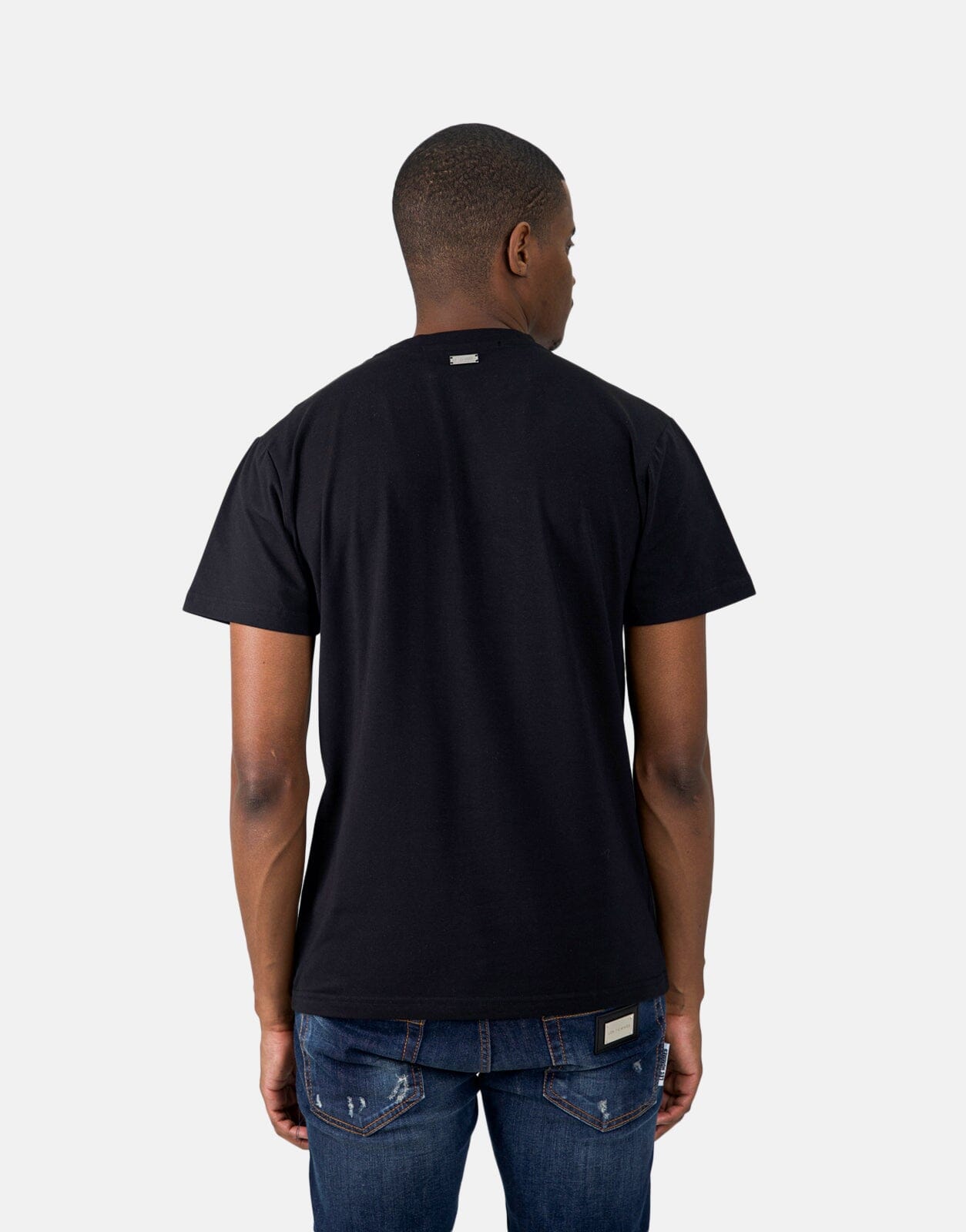 Les Hommes Box Print Black T-Shirt - Les Hommes