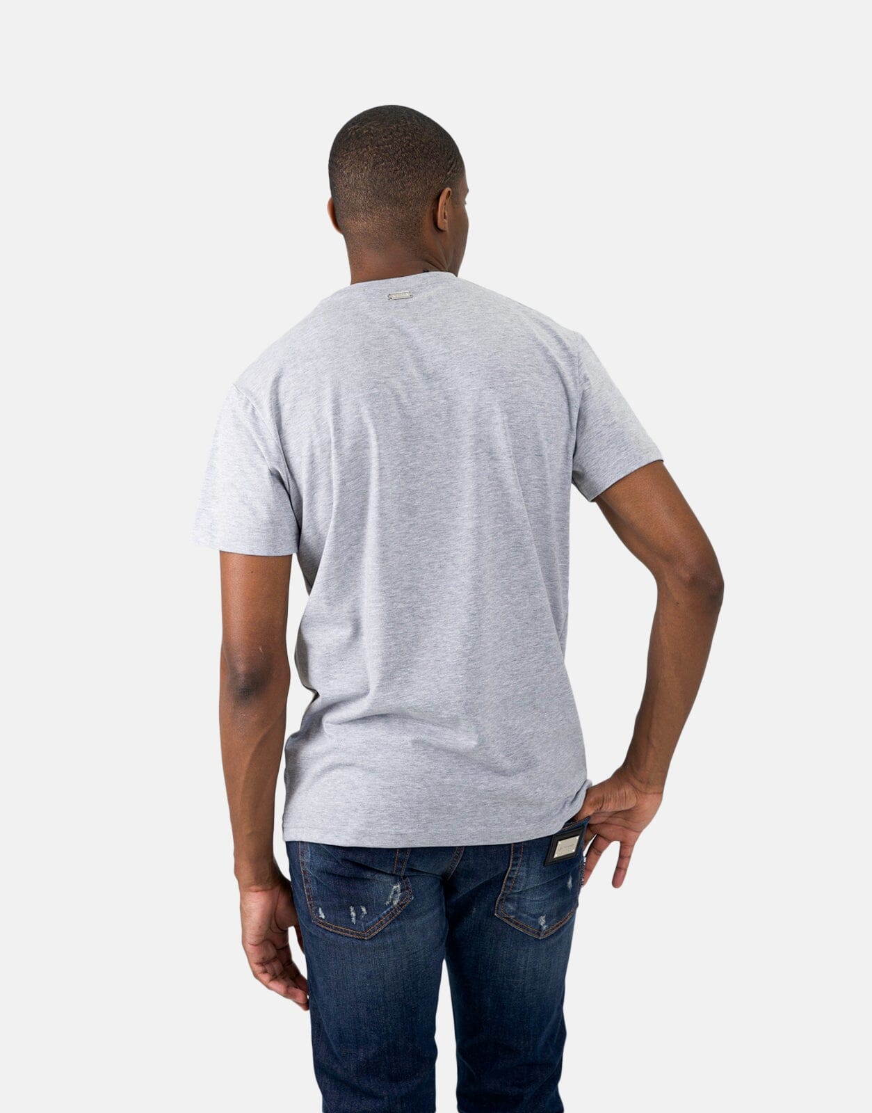 Les Hommes Centre Print Grey T-Shirt - Les Hommes