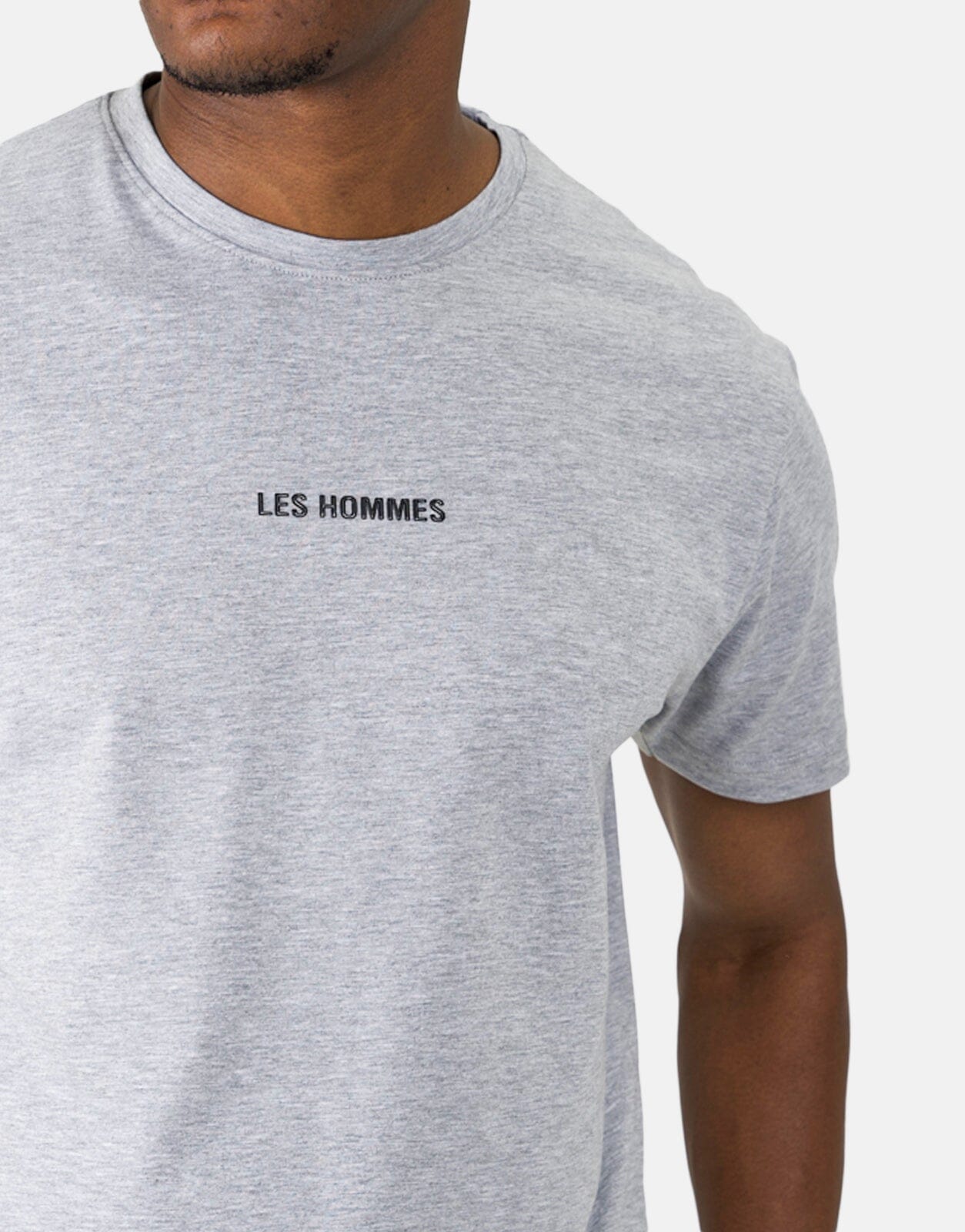 Les Hommes Centre Print Grey T-Shirt - Les Hommes