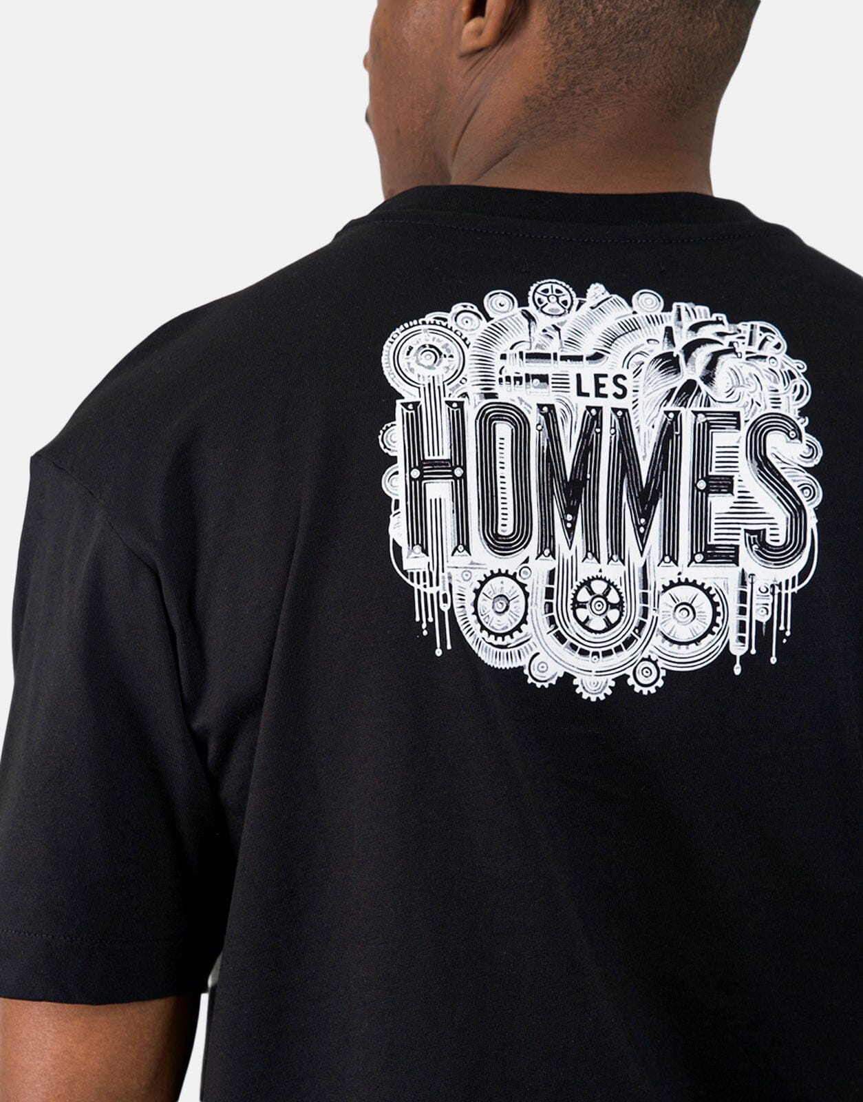 Les Hommes Black Label Dragonfly Black T-Shirt - Les Hommes