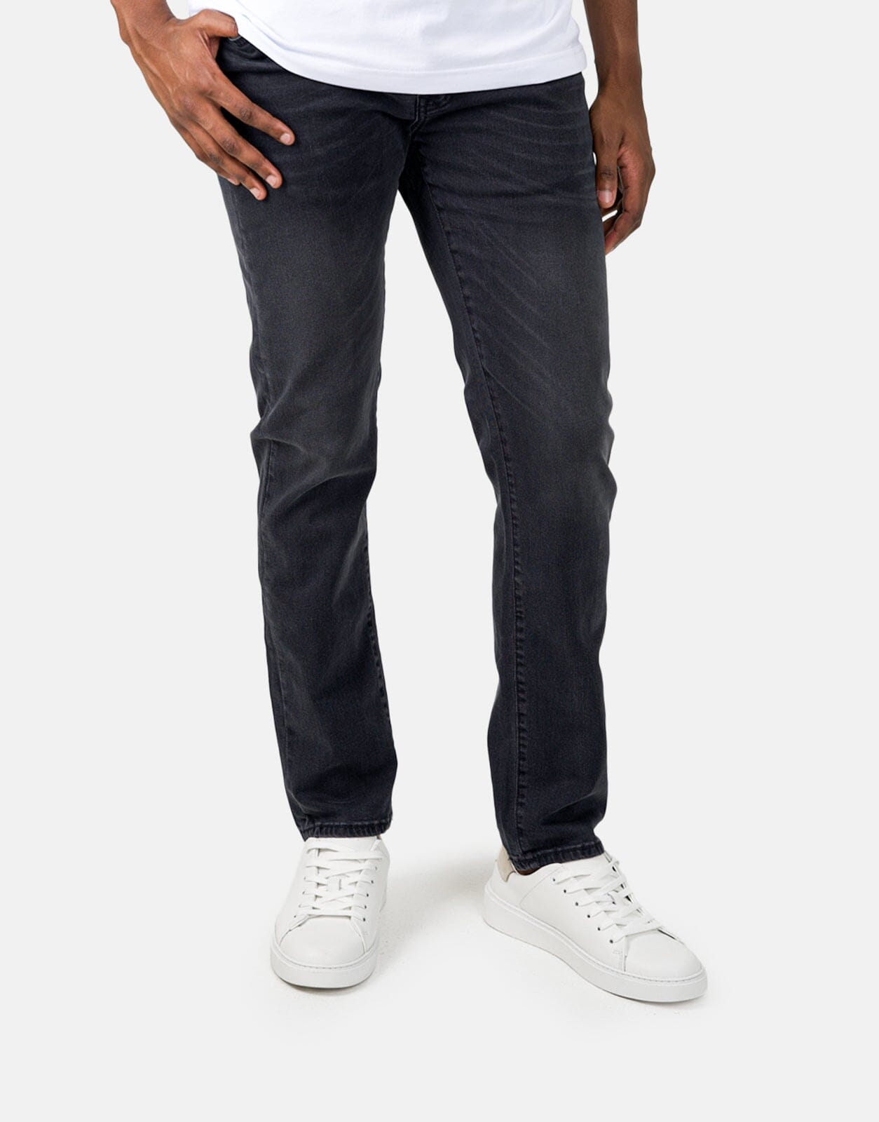 Les Hommes Black Wash Jeans - Les Hommes