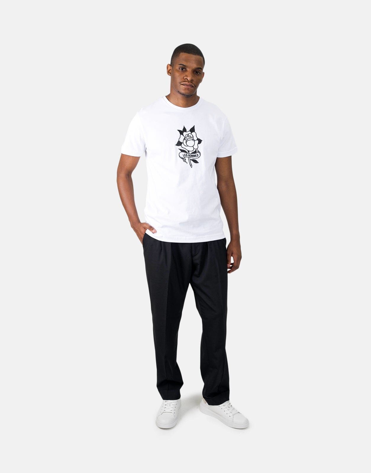Les Hommes Black Chino Pants - Les Hommes