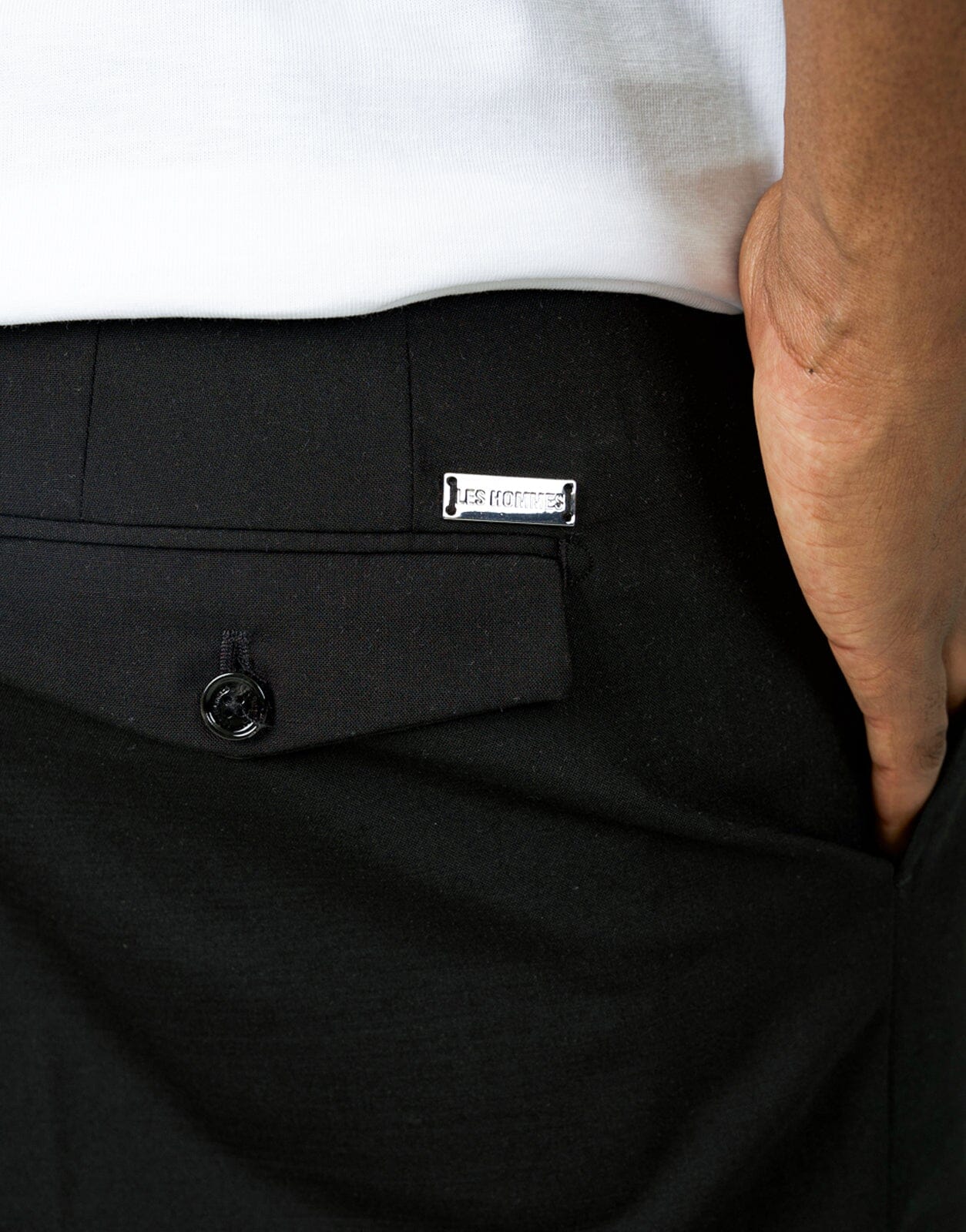 Les Hommes Black Chino Pants - Les Hommes