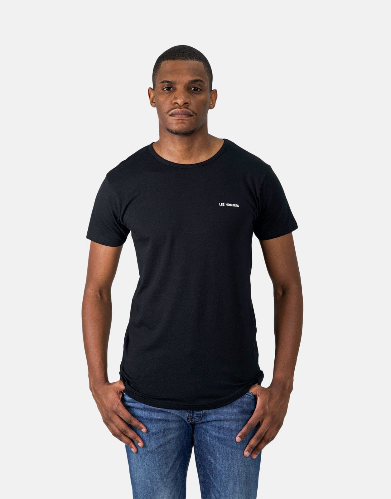 Les Hommes Basic Black T-Shirt - Les Hommes