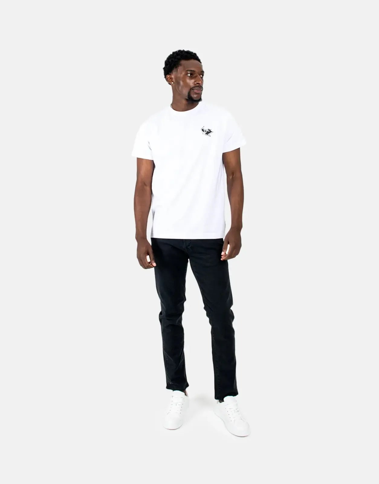 Les Hommes Arrow Back Print White T-Shirt Les Hommes