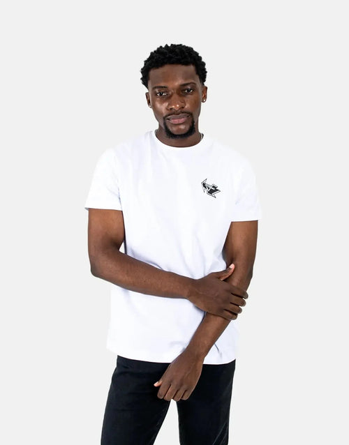Les Hommes Arrow Back Print White T-Shirt Les Hommes