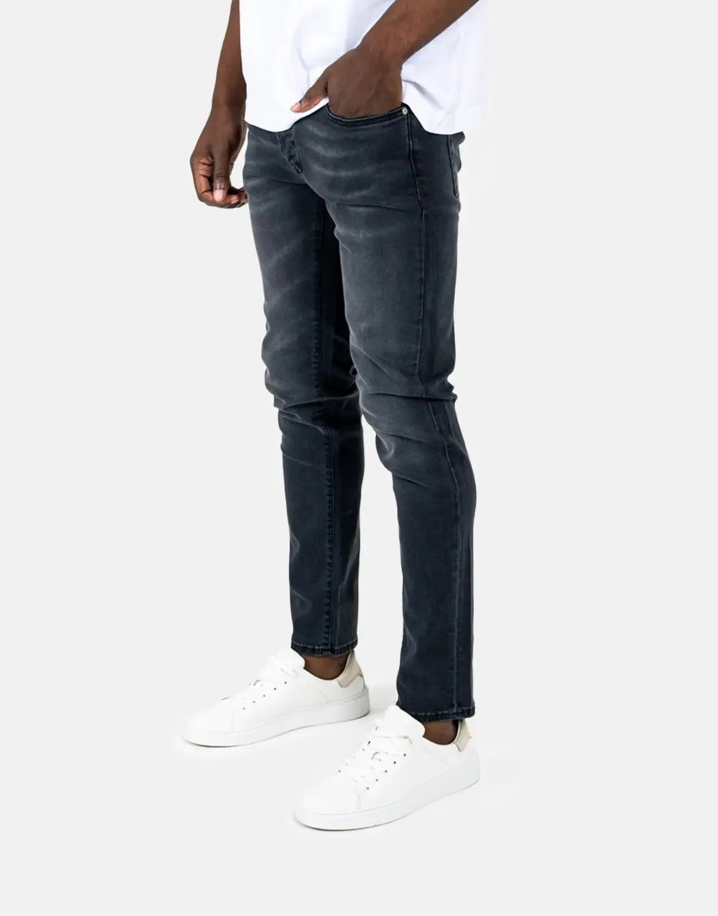 Les Hommes Black Printed Jeans Les Hommes