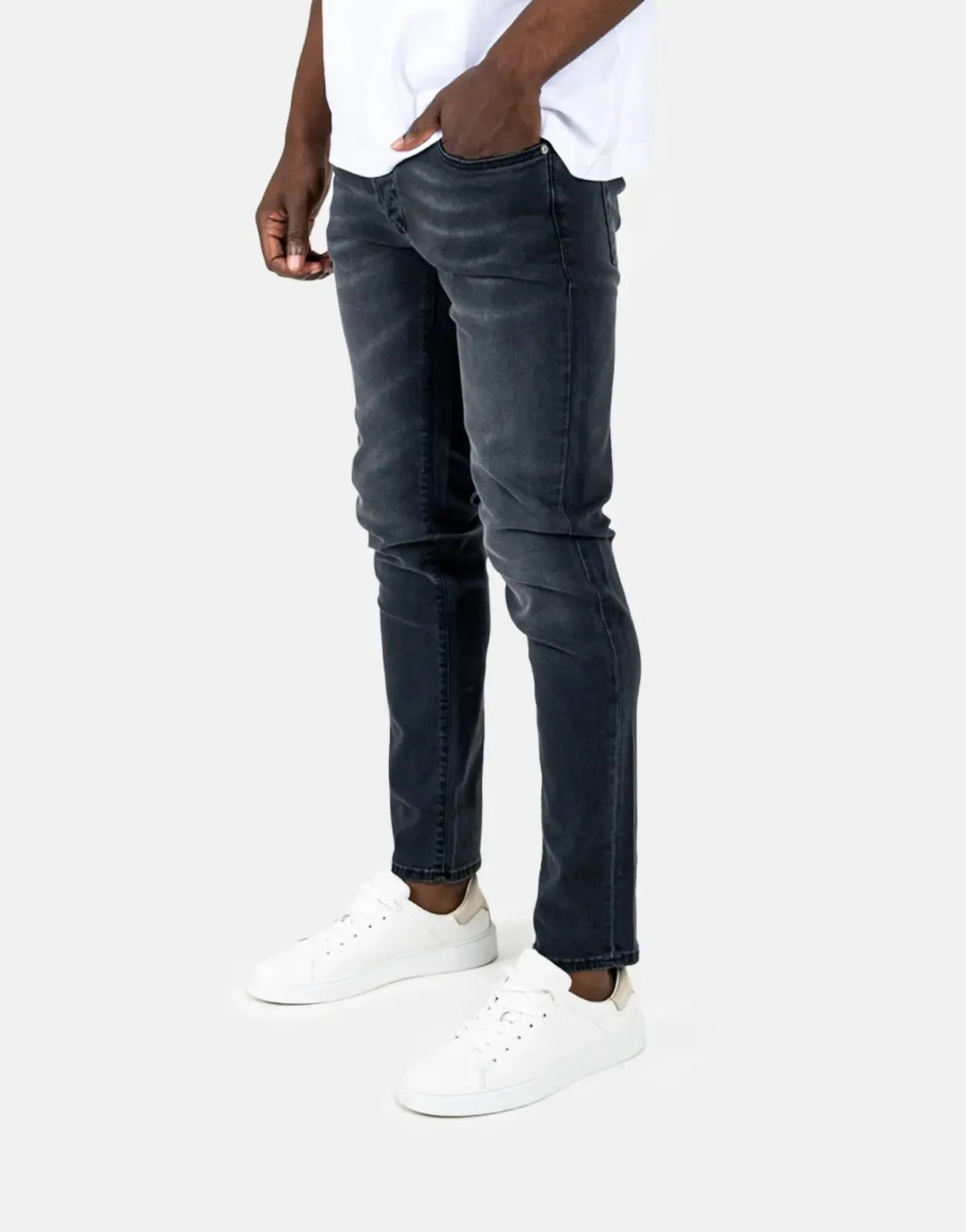 Les Hommes Black Printed Jeans Les Hommes