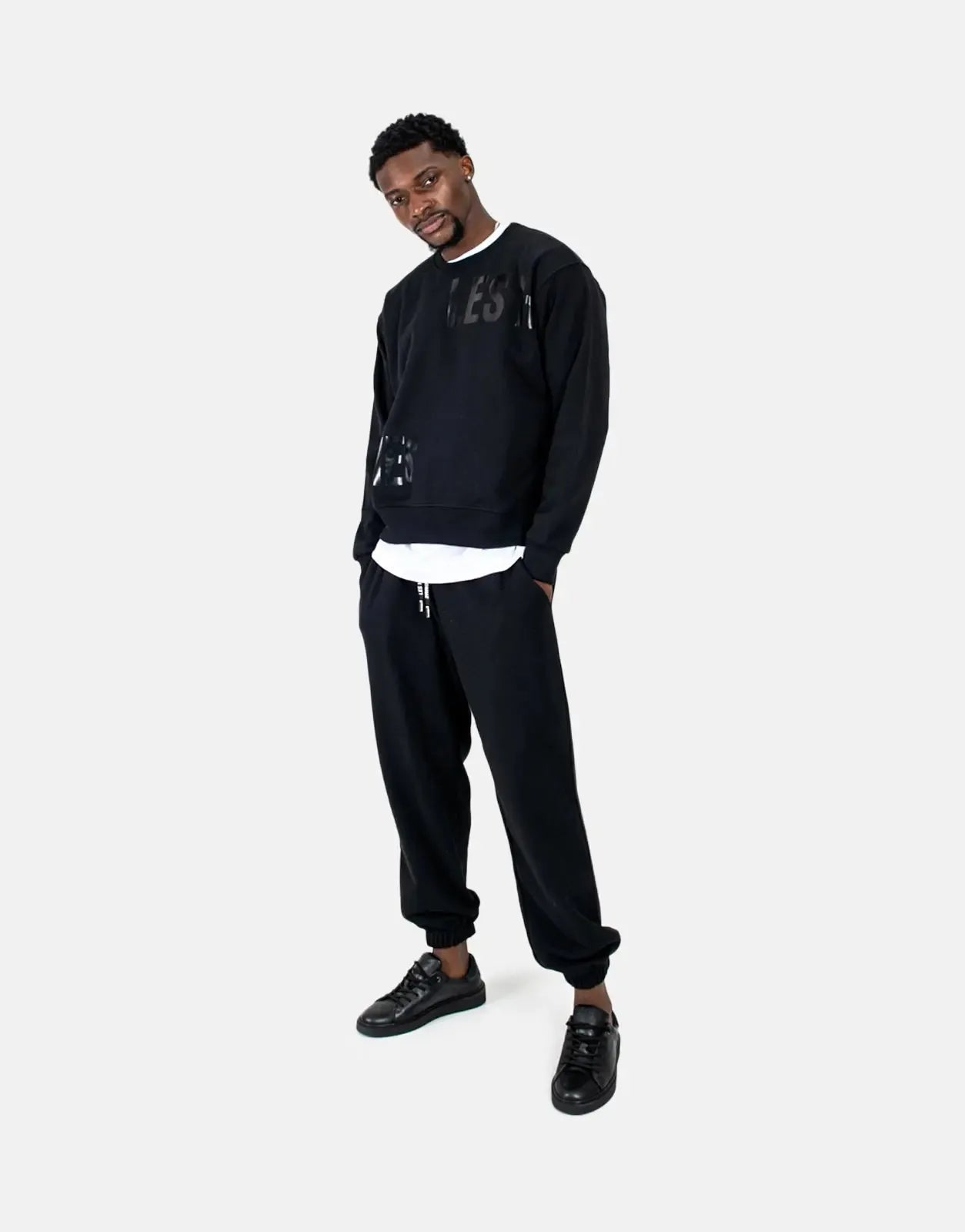 Les Hommes Black Sweatpants Les Hommes