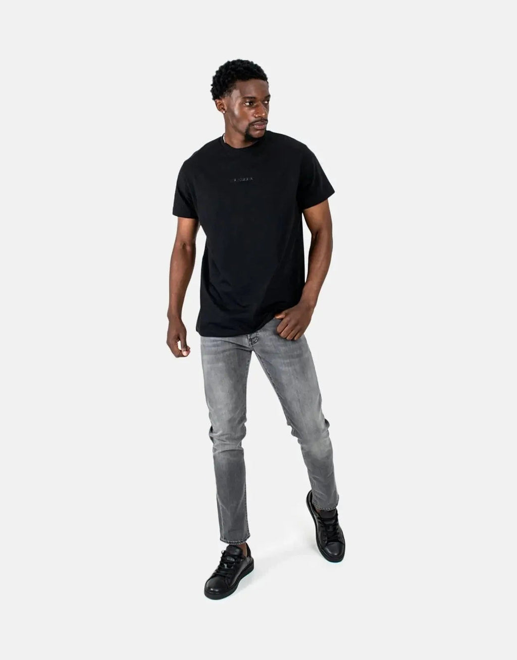 Les Hommes Centre Print Black T-Shirt Les Hommes