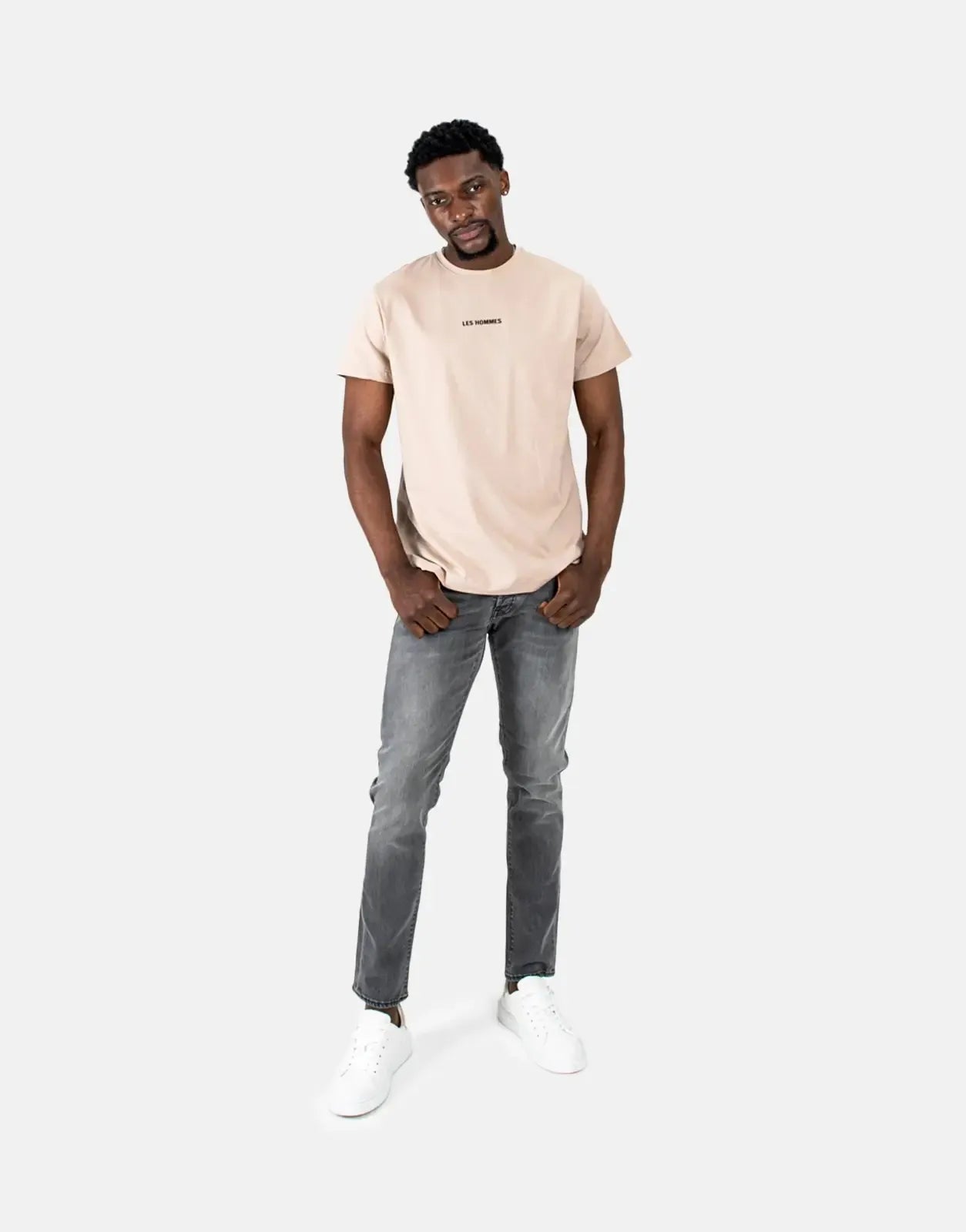 Les Hommes Centre Print Stone T-Shirt Les Hommes