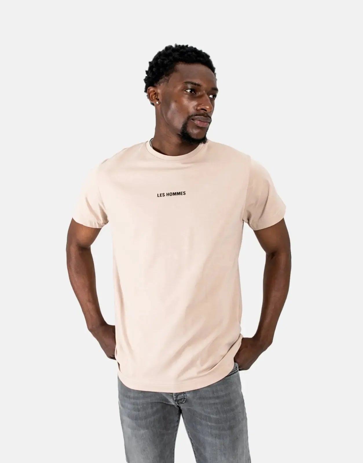 Les Hommes Centre Print Stone T-Shirt Les Hommes