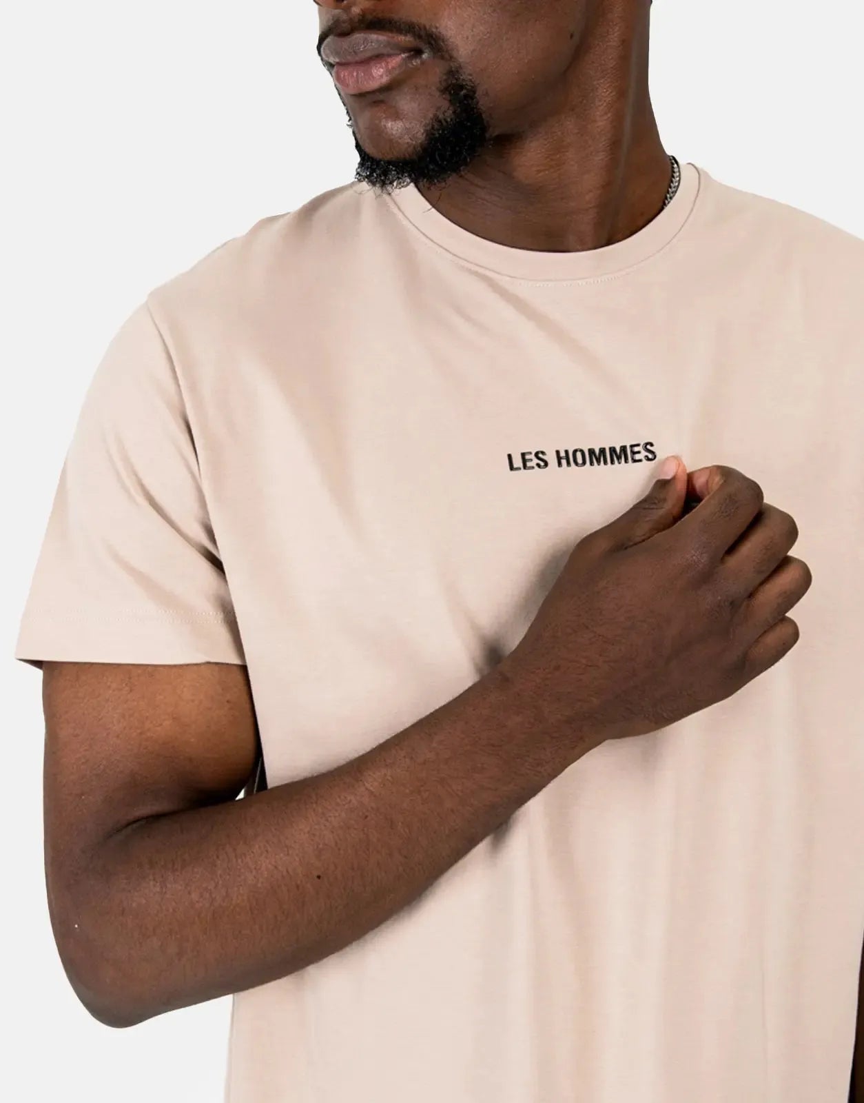 Les Hommes Centre Print Stone T-Shirt Les Hommes