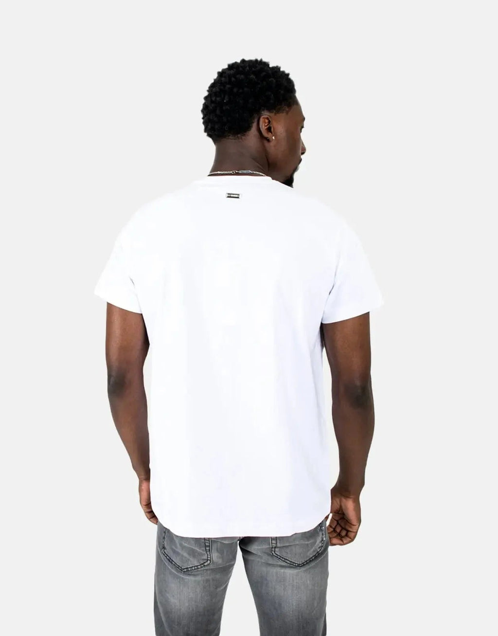 Les Hommes Centre Print White T-Shirt Les Hommes