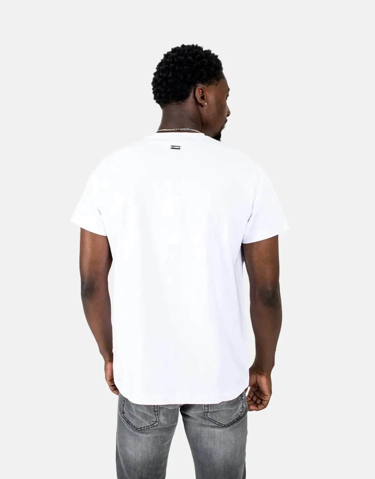 Les Hommes Centre Print White T-Shirt Les Hommes