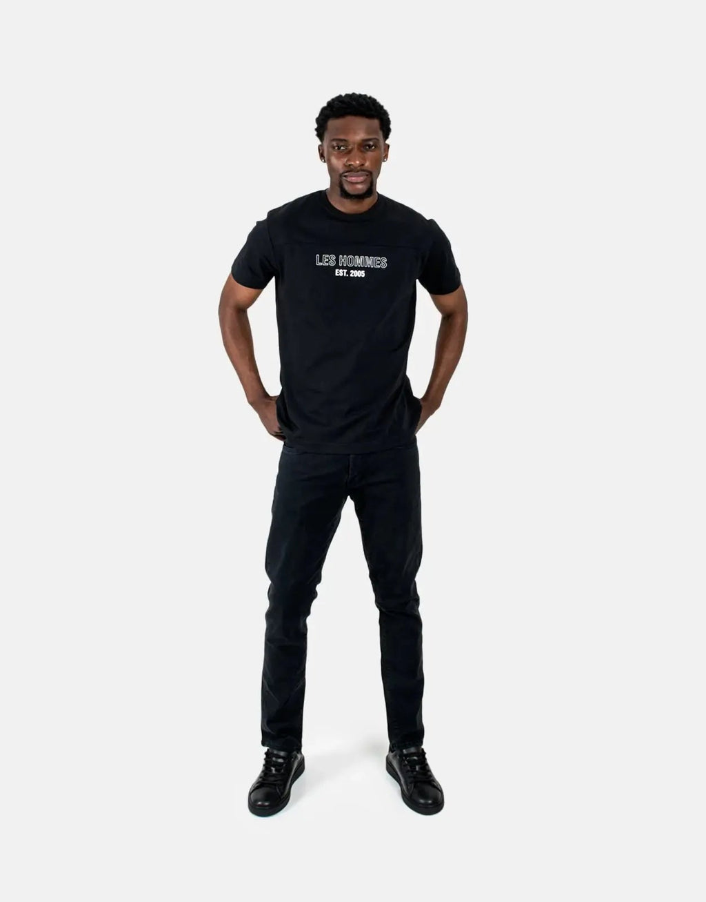 Les Hommes Est 2005 Black T-Shirt Les Hommes