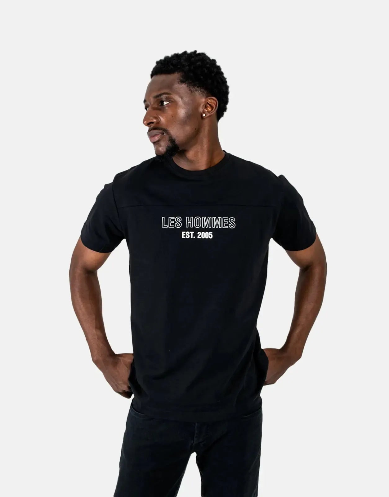 Les Hommes Est 2005 Black T-Shirt Les Hommes