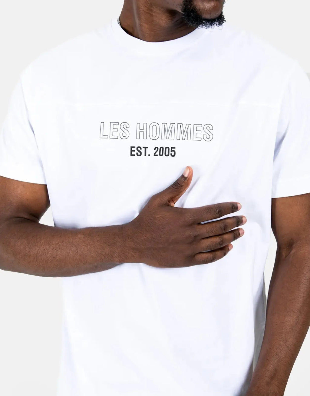 Les Hommes Est 2005 White T-Shirt Les Hommes