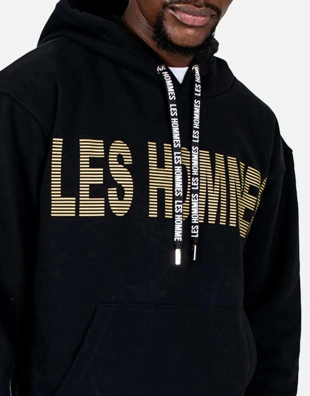 Les Hommes Graphic Black Hoodie Les Hommes