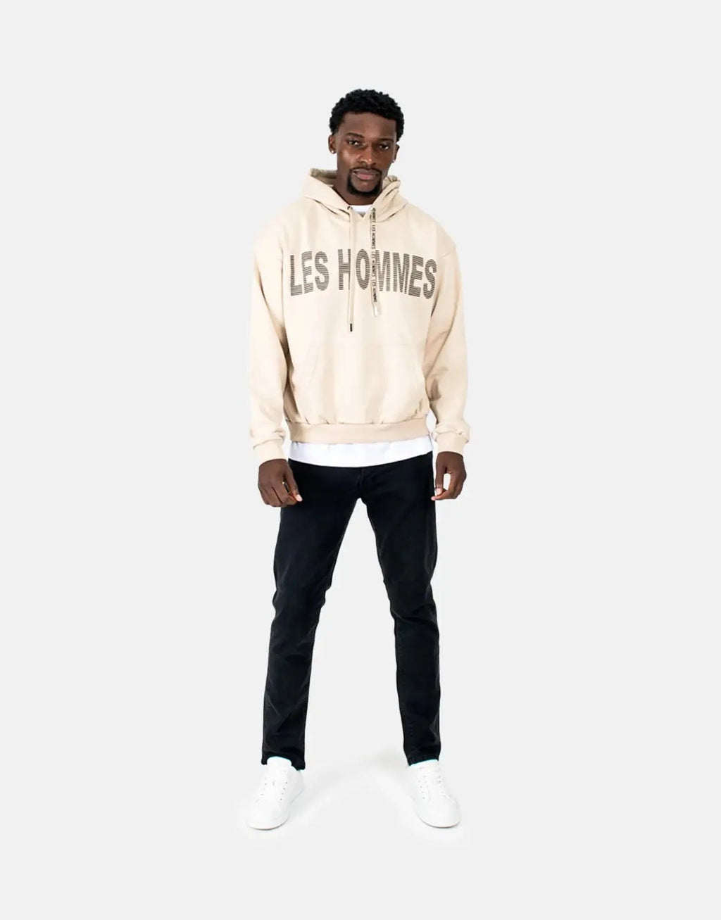 Les Hommes Graphic Stone Hoodie Les Hommes