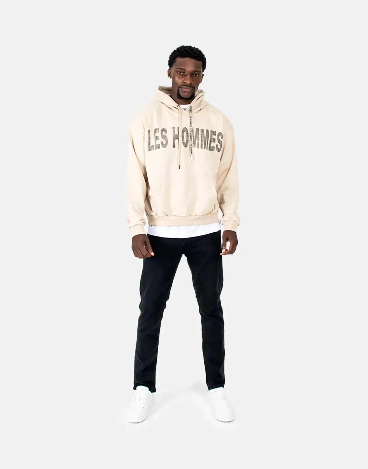 Les Hommes Graphic Stone Hoodie Les Hommes