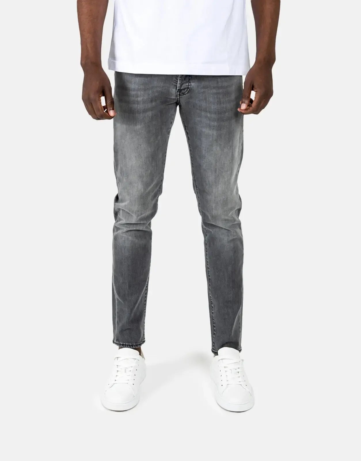 Les Hommes Grey Wash Slim Jeans Les Hommes