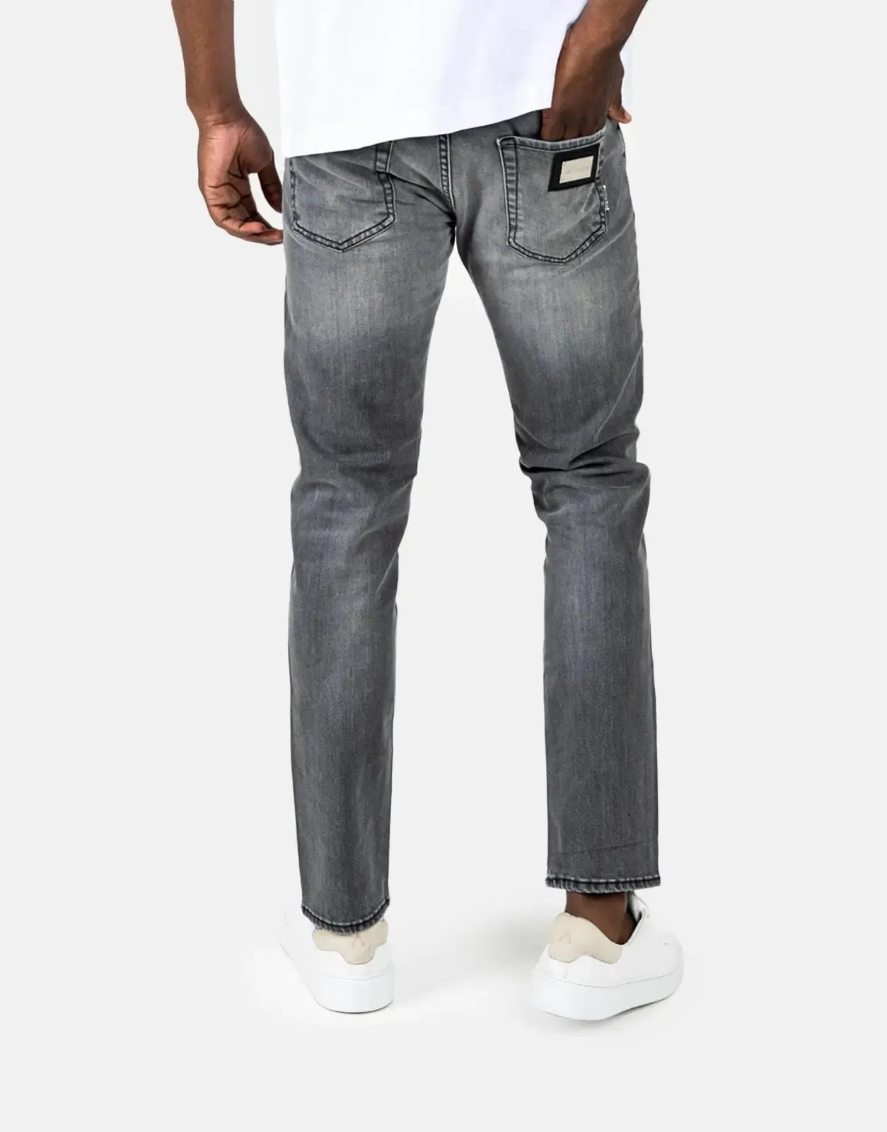 Les Hommes Grey Wash Slim Jeans Les Hommes