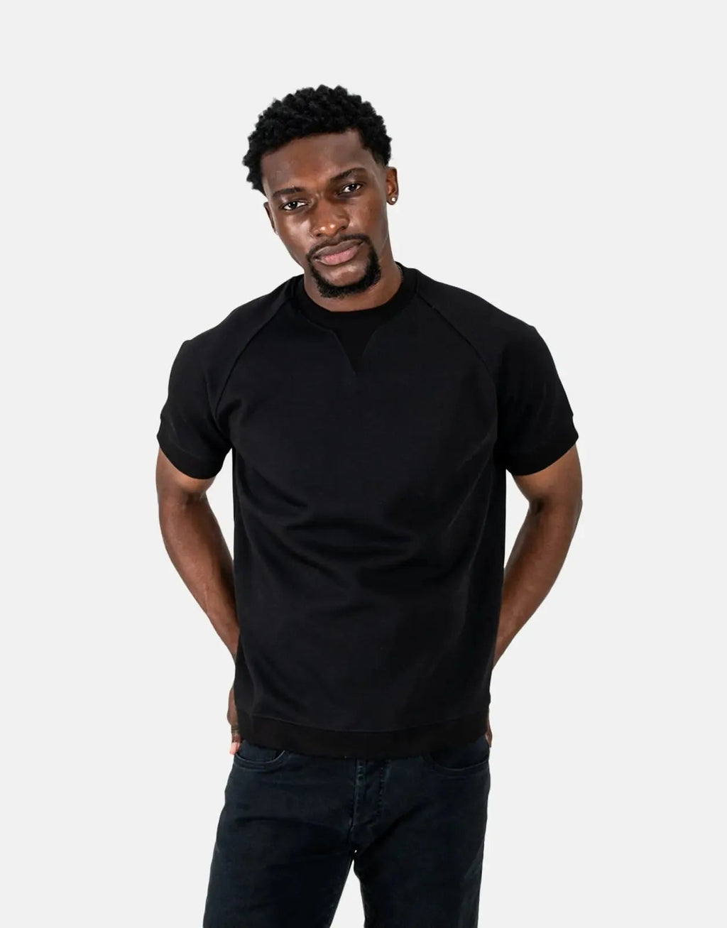 Les Hommes Heavyweight Black T-Shirt Les Hommes